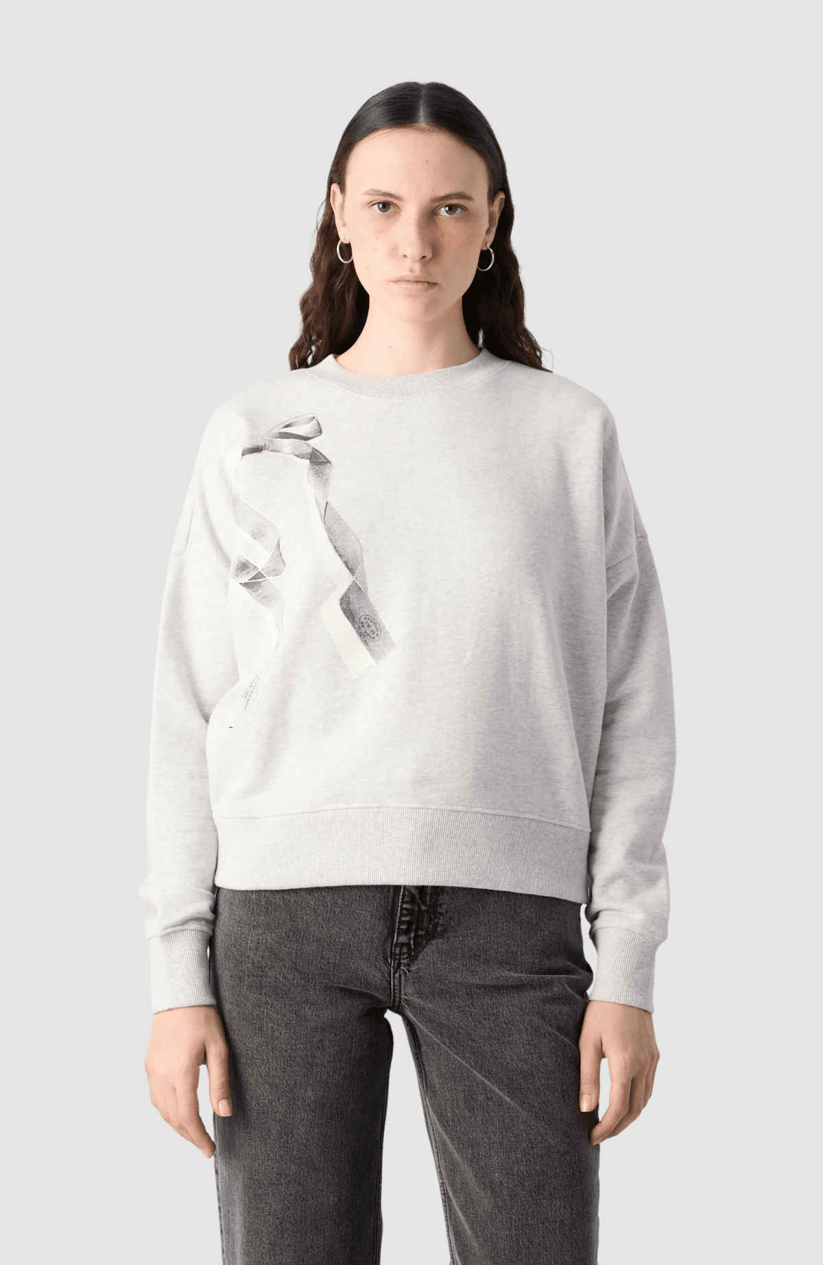 Chest artwork relaxed sweatshirt
