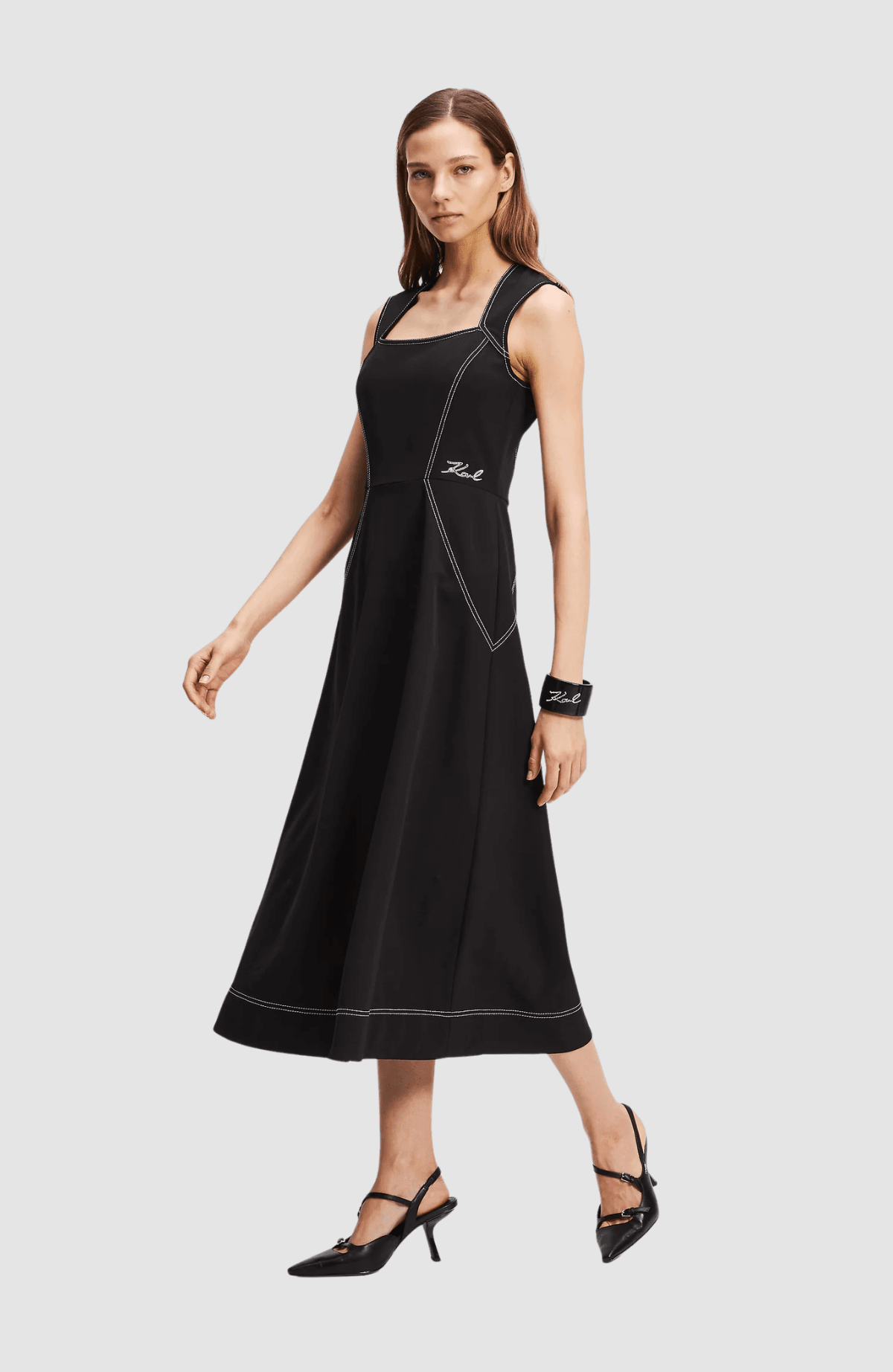 Contrast Stitch Dress