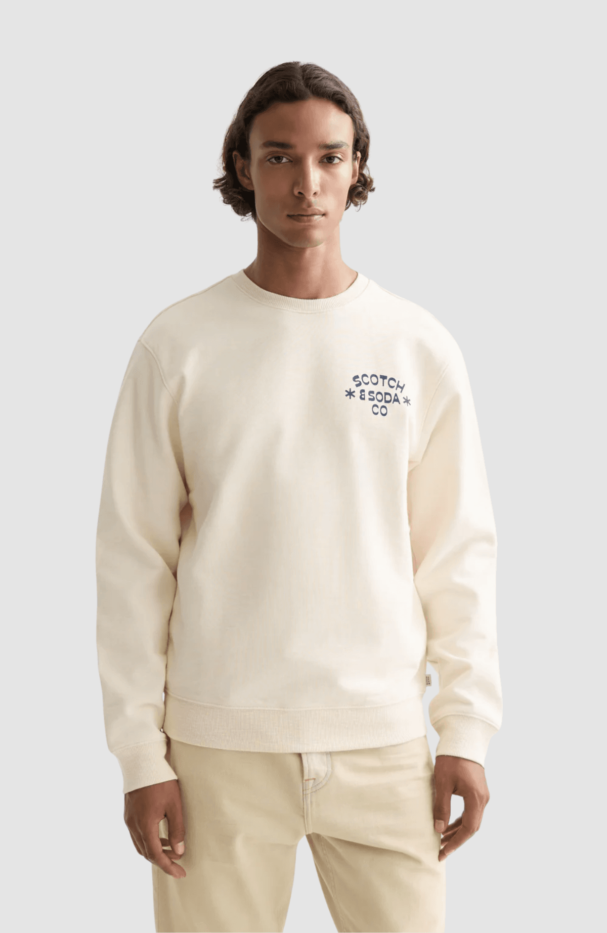 Chest logo regular-fit sweatshirt