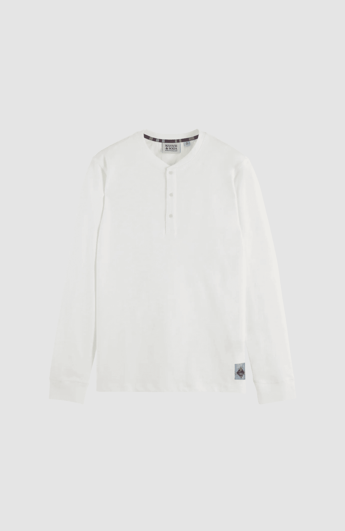 Regular Fit Slub Henley T-Shirt Ls