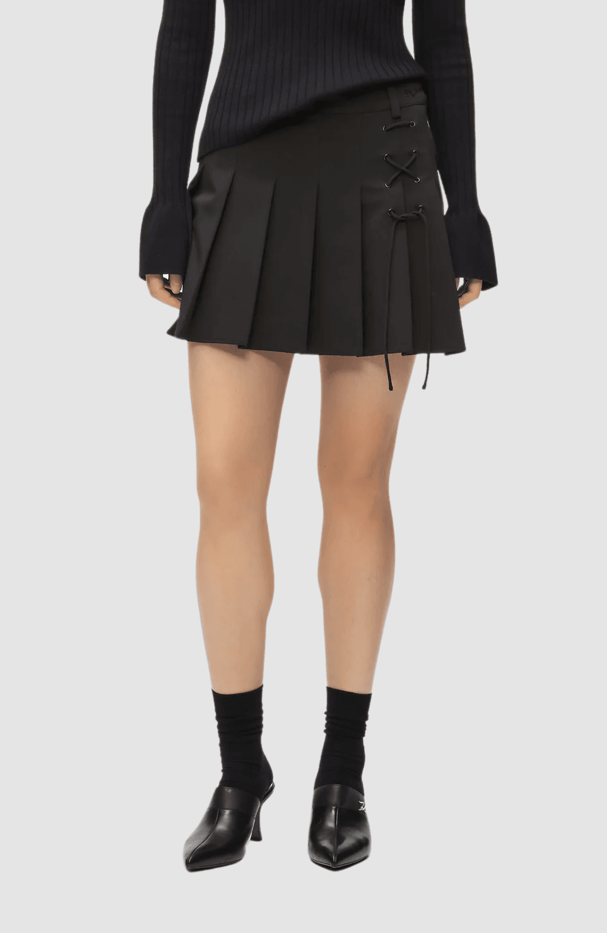 KLJ Pleated Mini Skirt