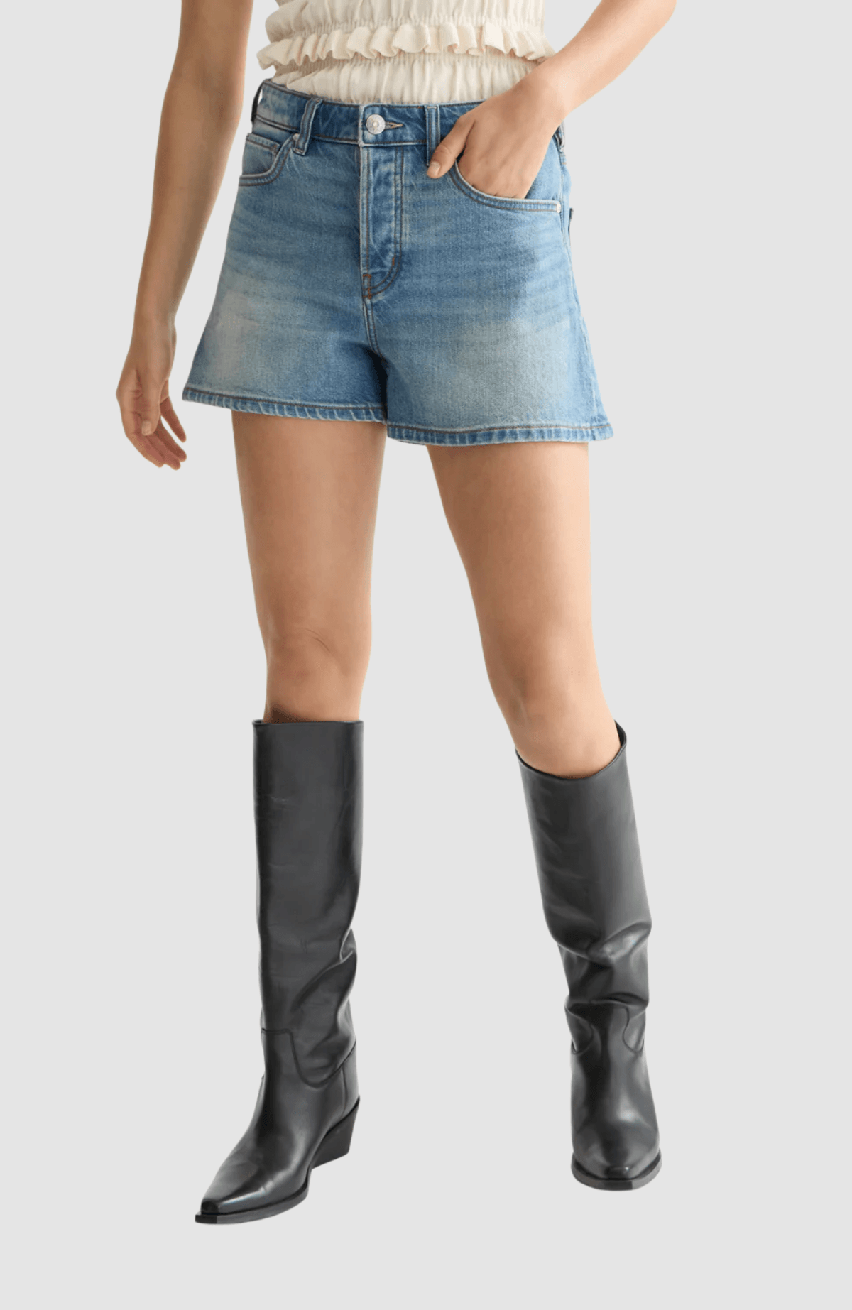 A Line denim short