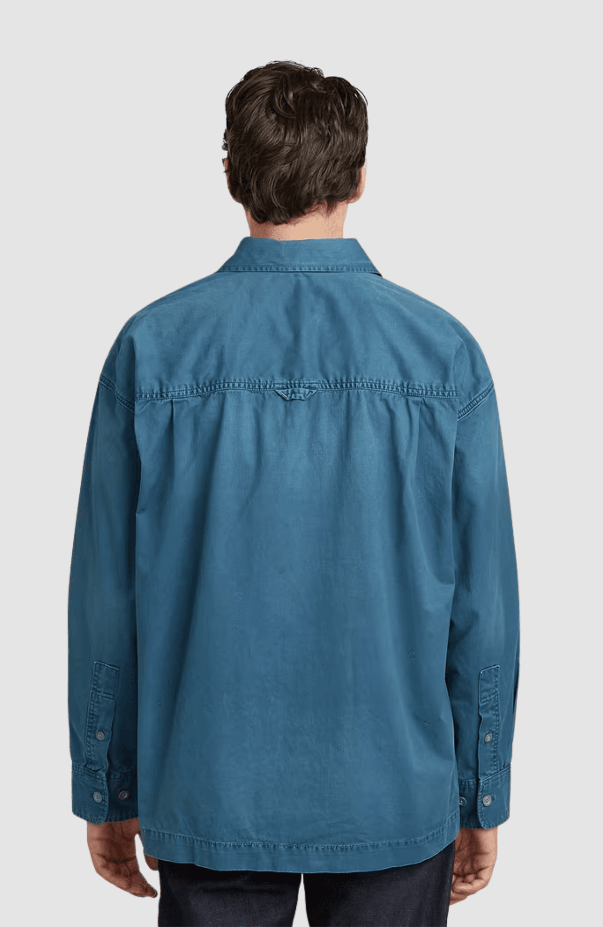 Pleated 1-pkt boxy shirt