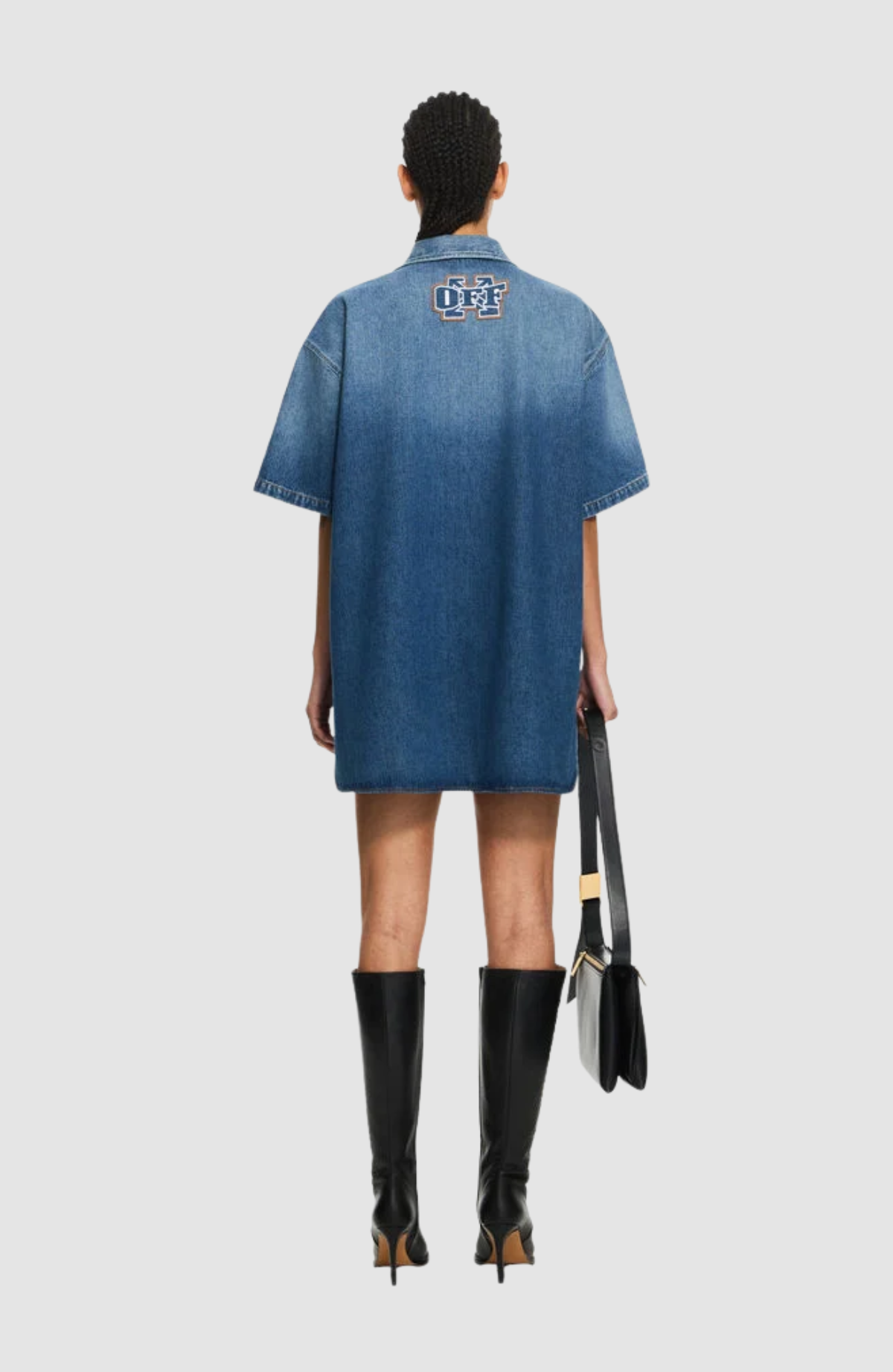 Royal Patch Denim Dress