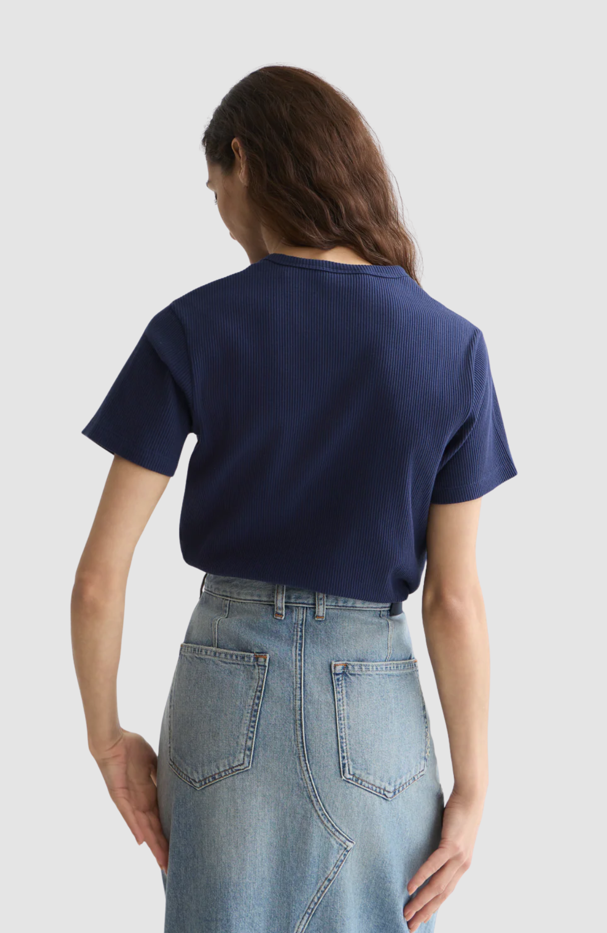 Rib regular-fit T-shirt