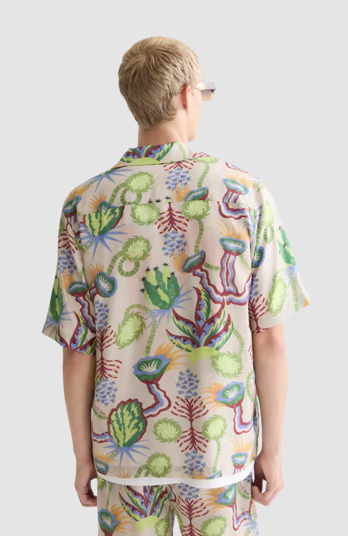 Printed tencel relaxedfit shortsleeved shirt