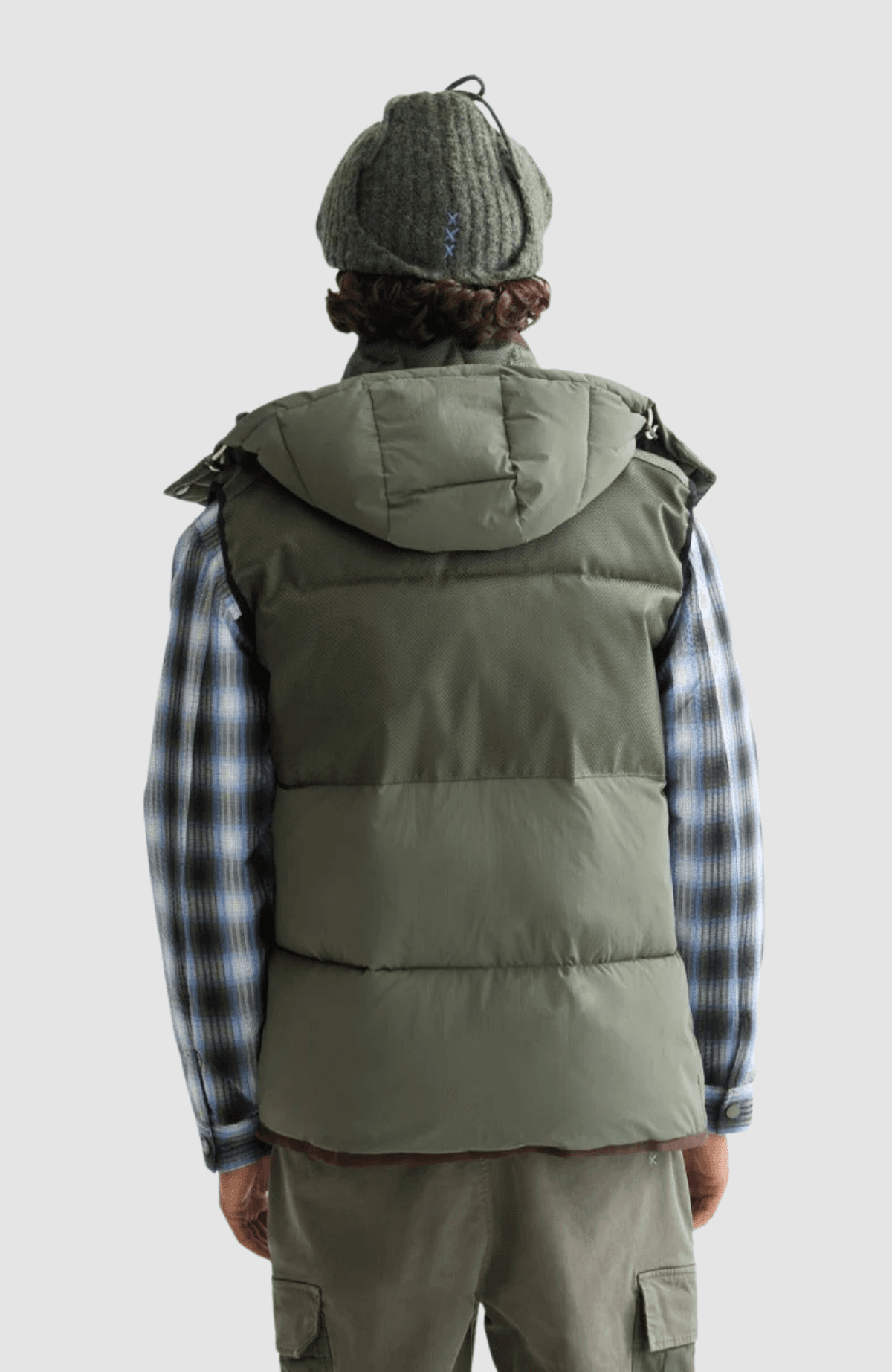 Hooded puffer vest