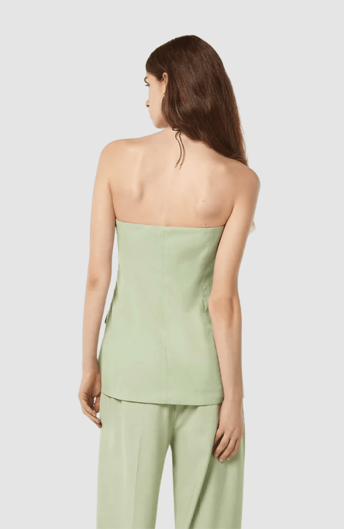 Tailored strapless bodice