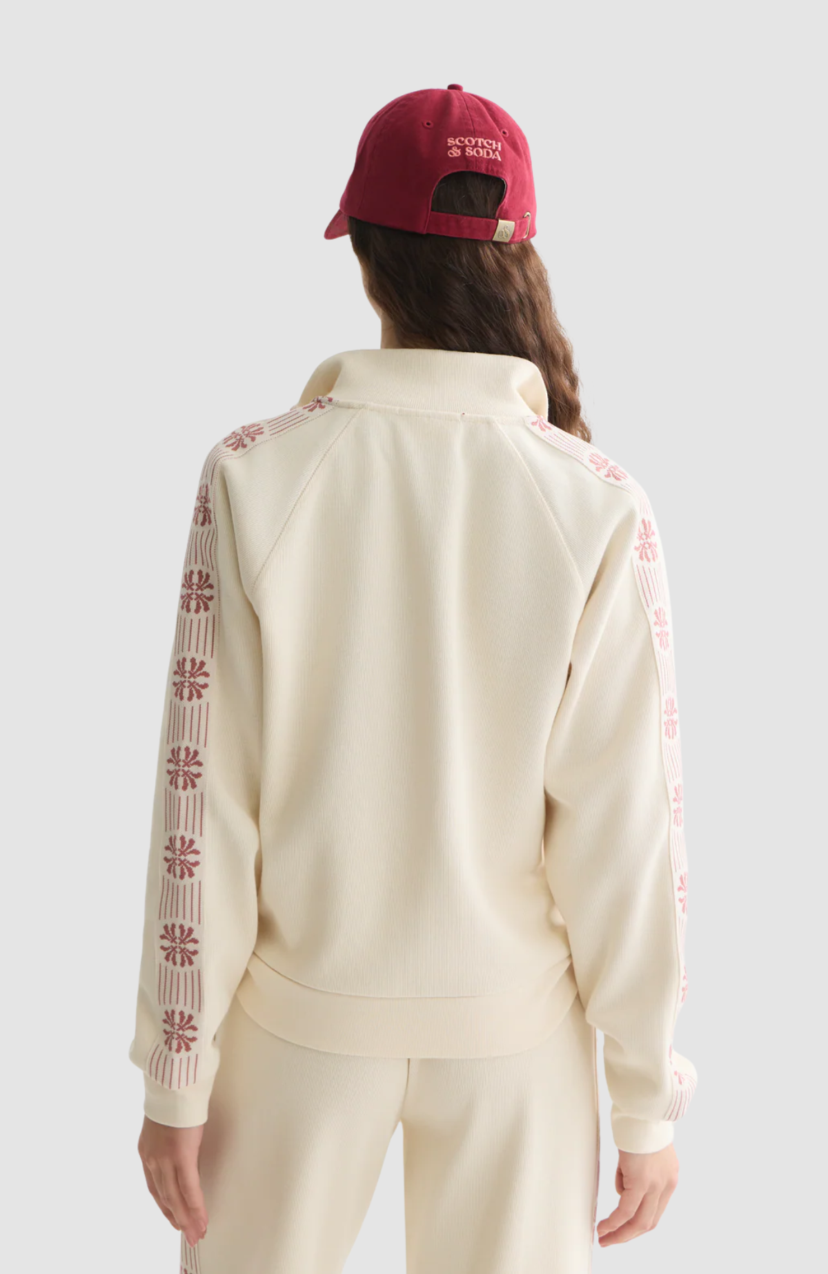 Interlock zipped sweatshirt