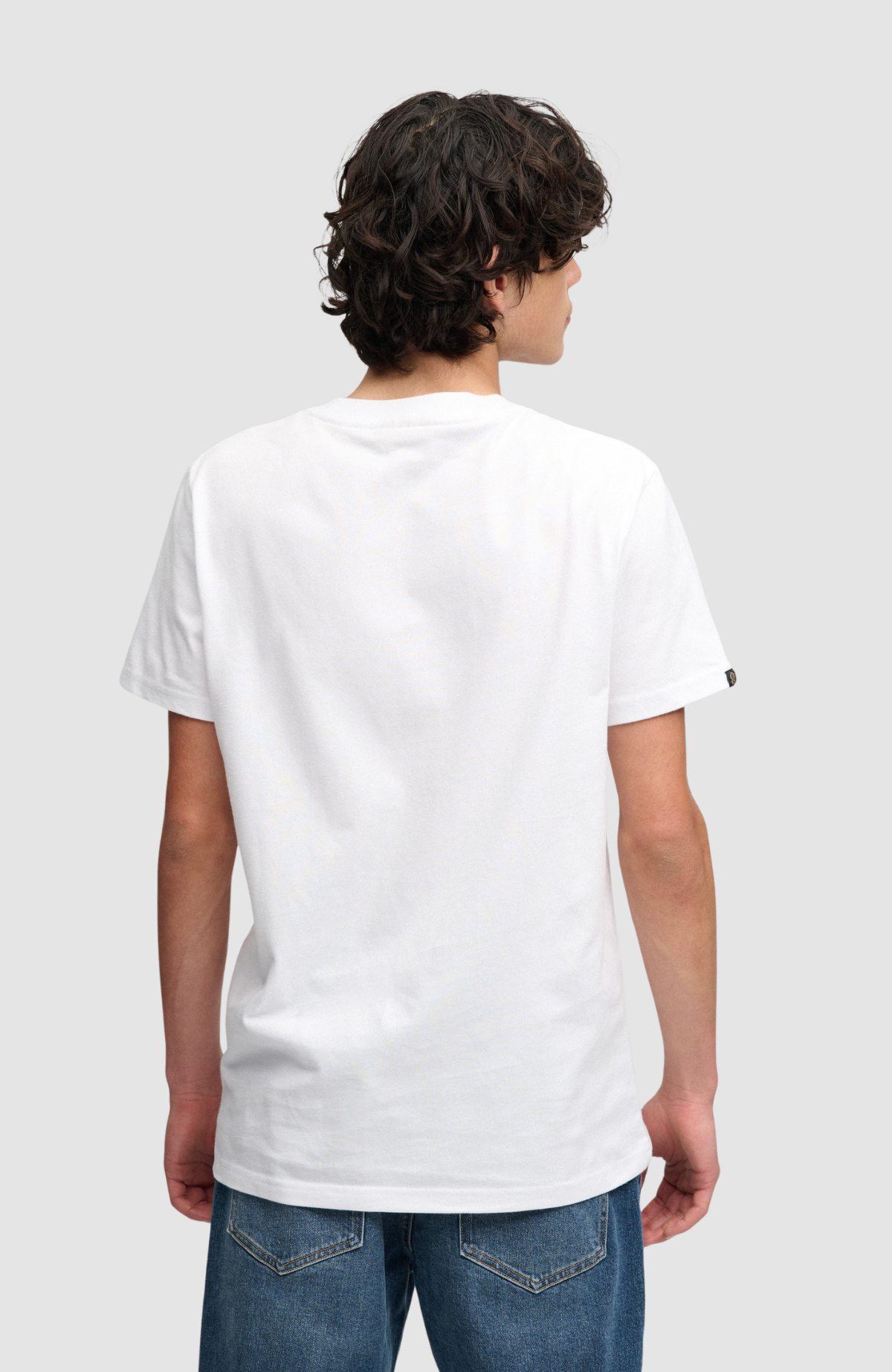 Essential Stacked Logo Emb Tee
