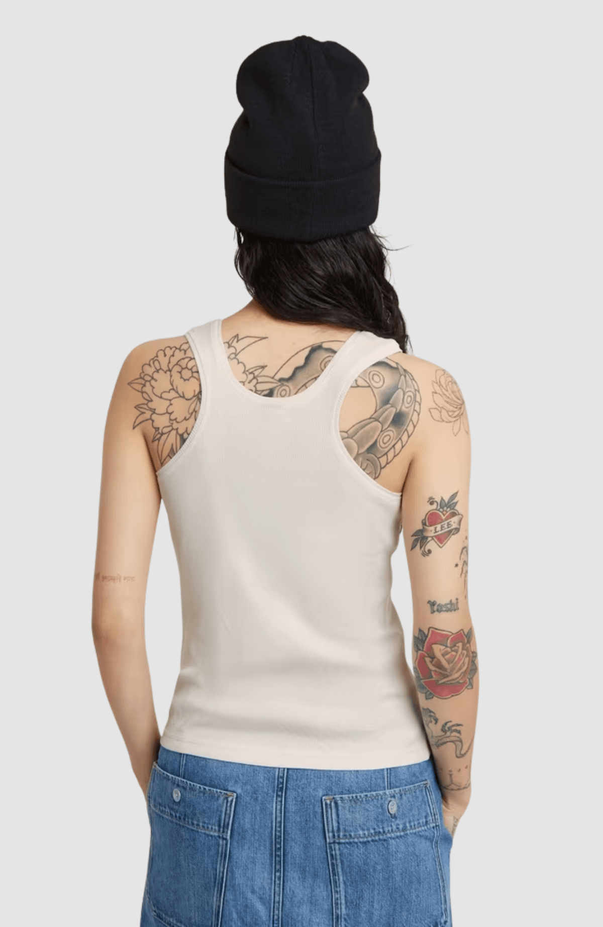 Racerback ribbed slim tank top wmn