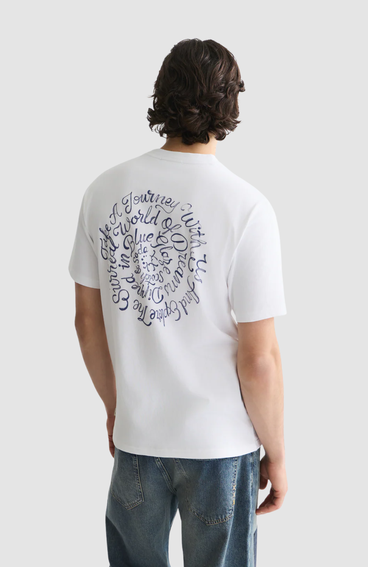 Delfts Blauw Front And Back Artwork Relaxed-Fit T-Shirt