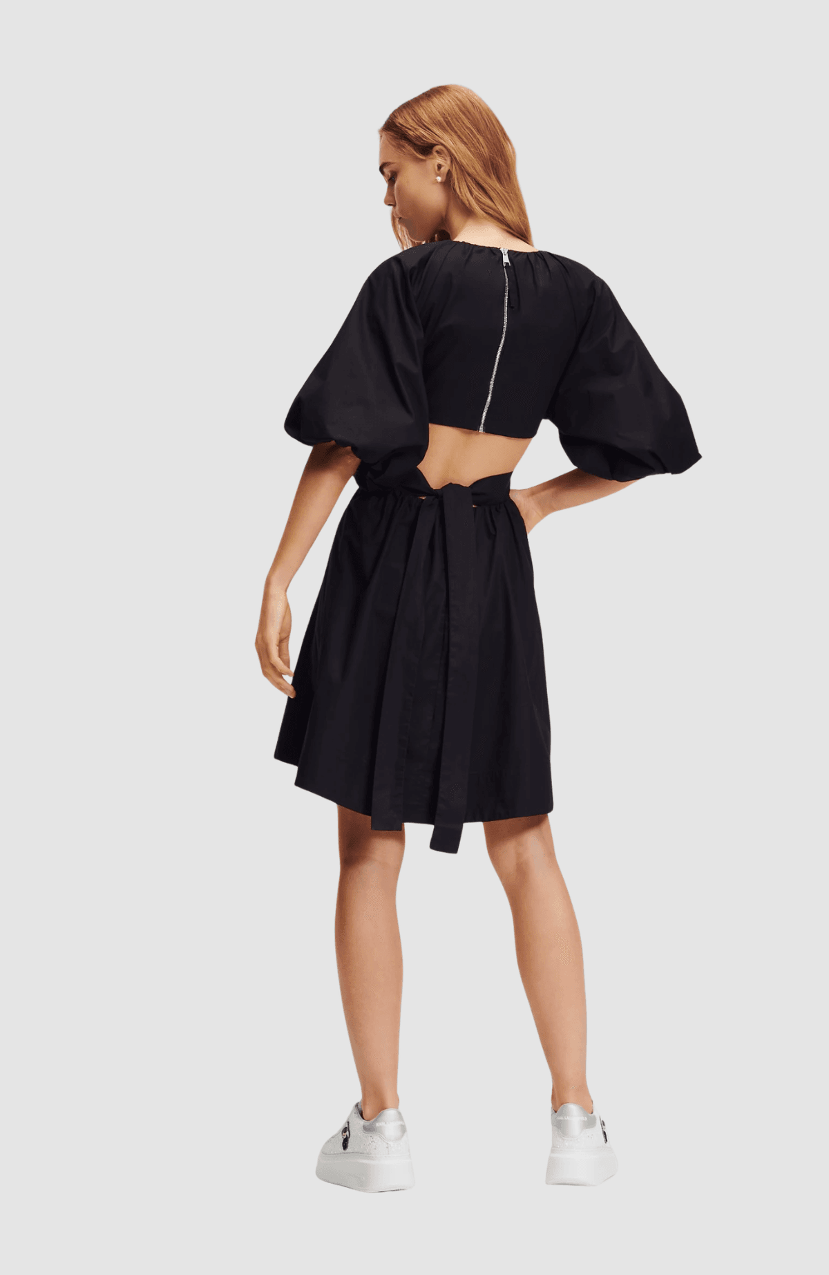 A-Line Puff Sleeve Dress
