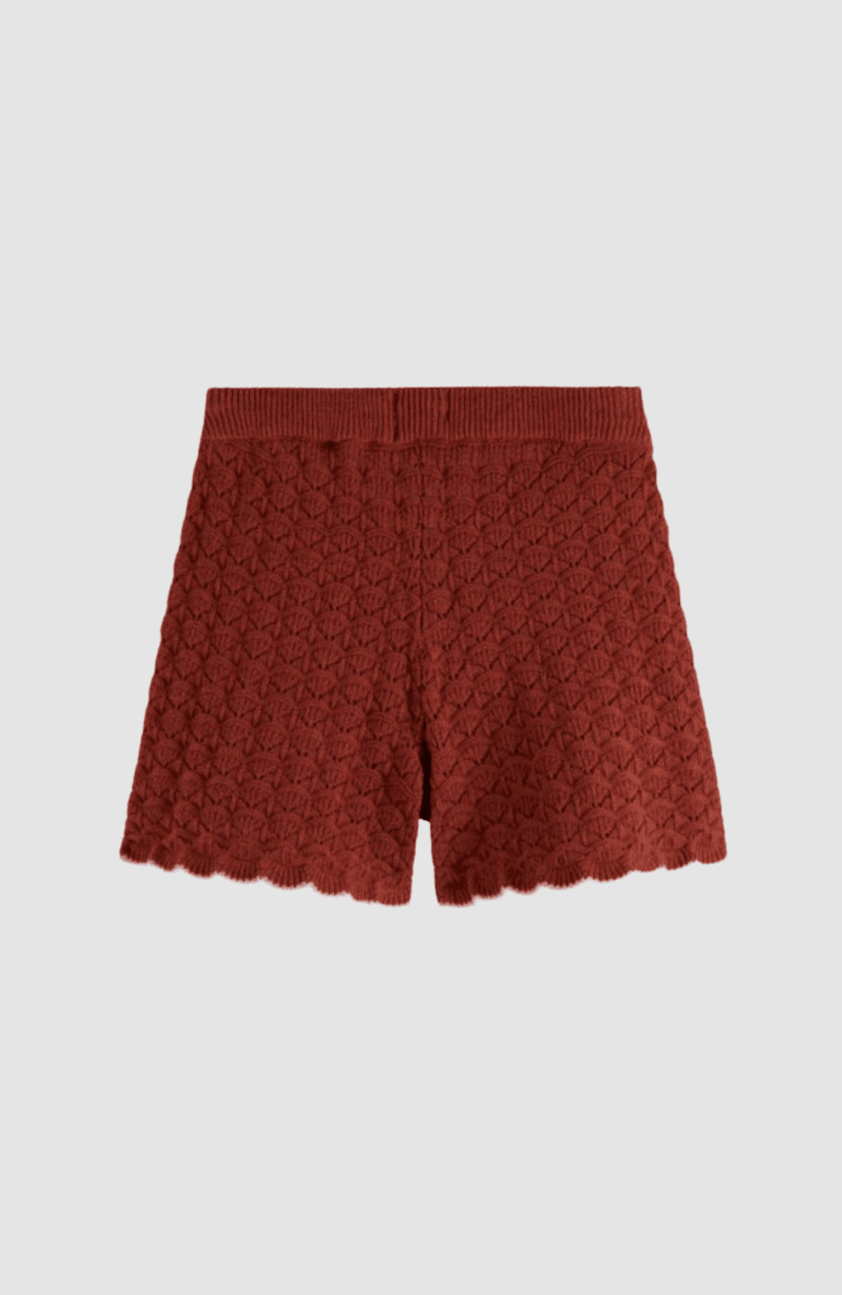 Pointelle knitted short