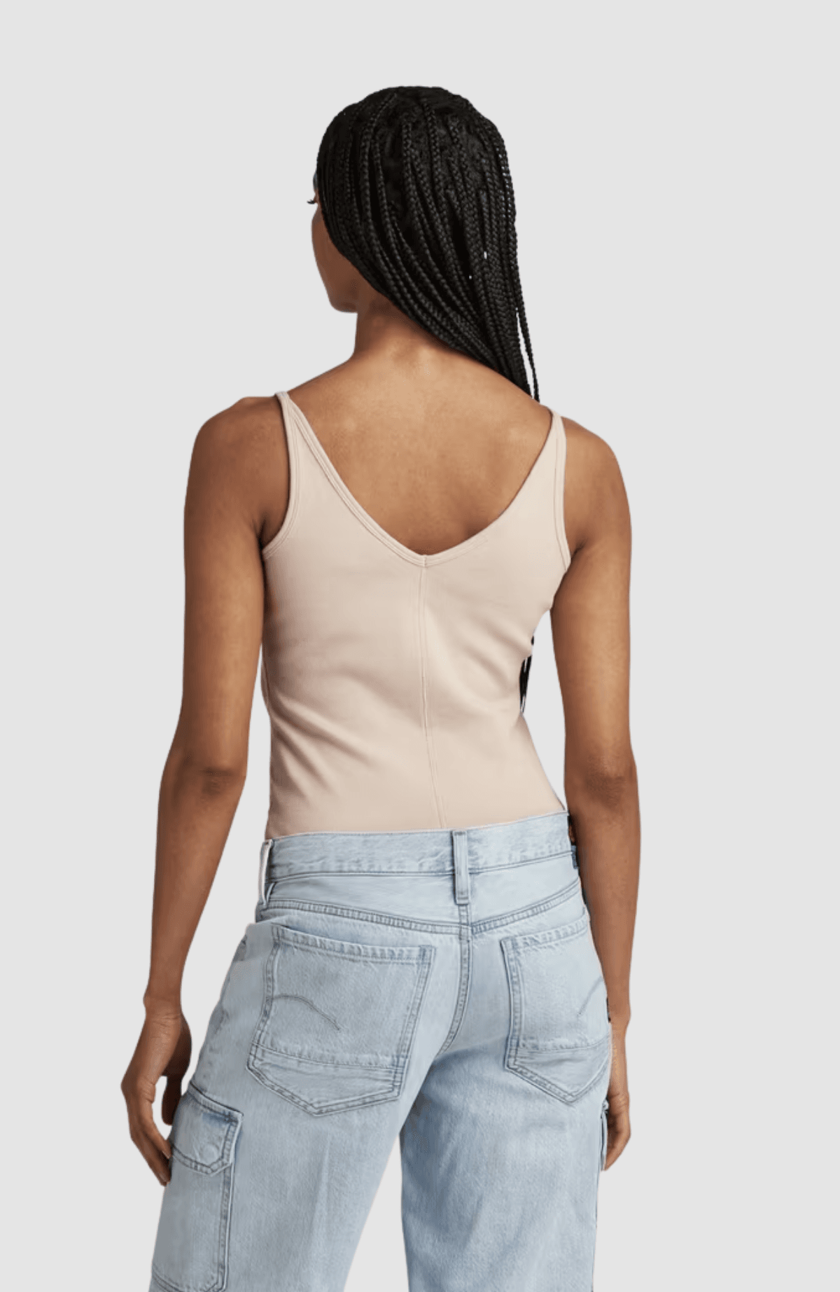 Spaghetti strap ribbed body suit wmn