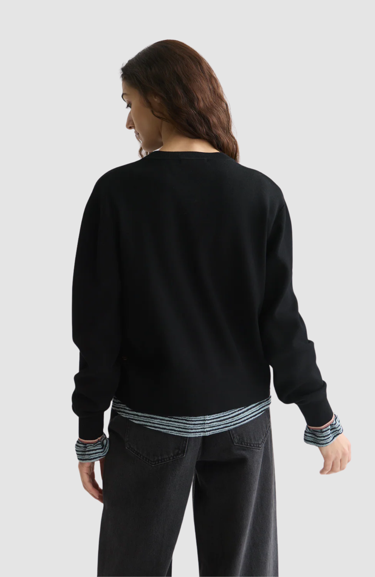 Compact relaxed-fit cardigan