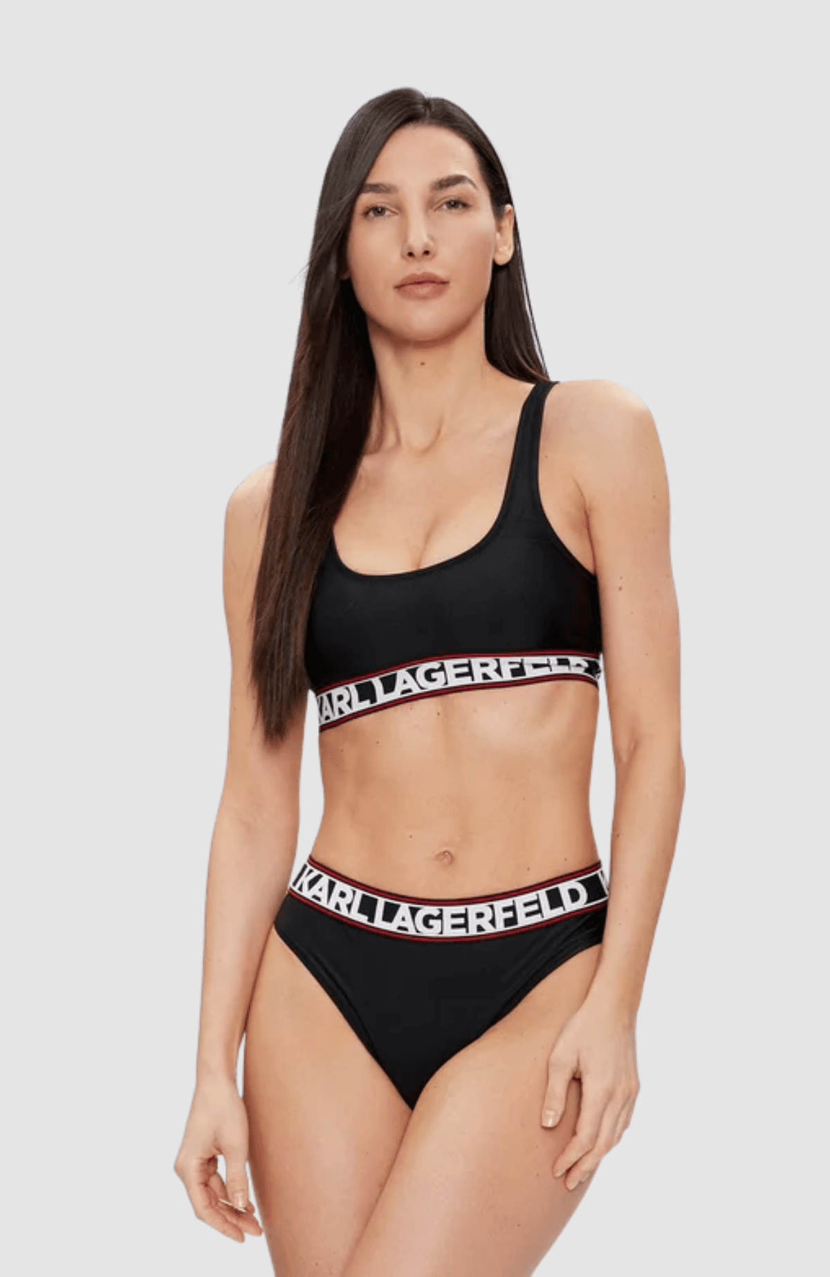 Elongated Logo Bikini Top