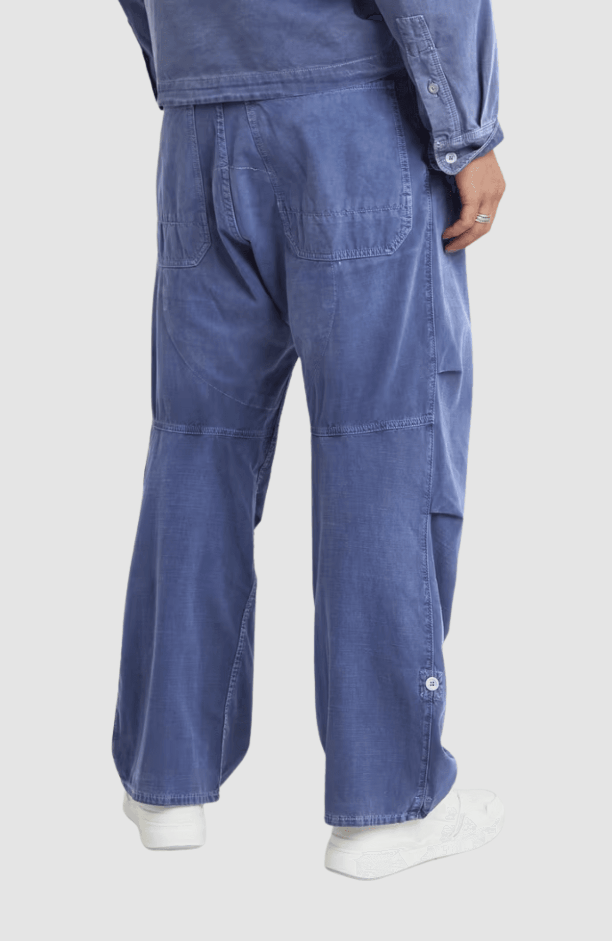 Pleated Denim Pant