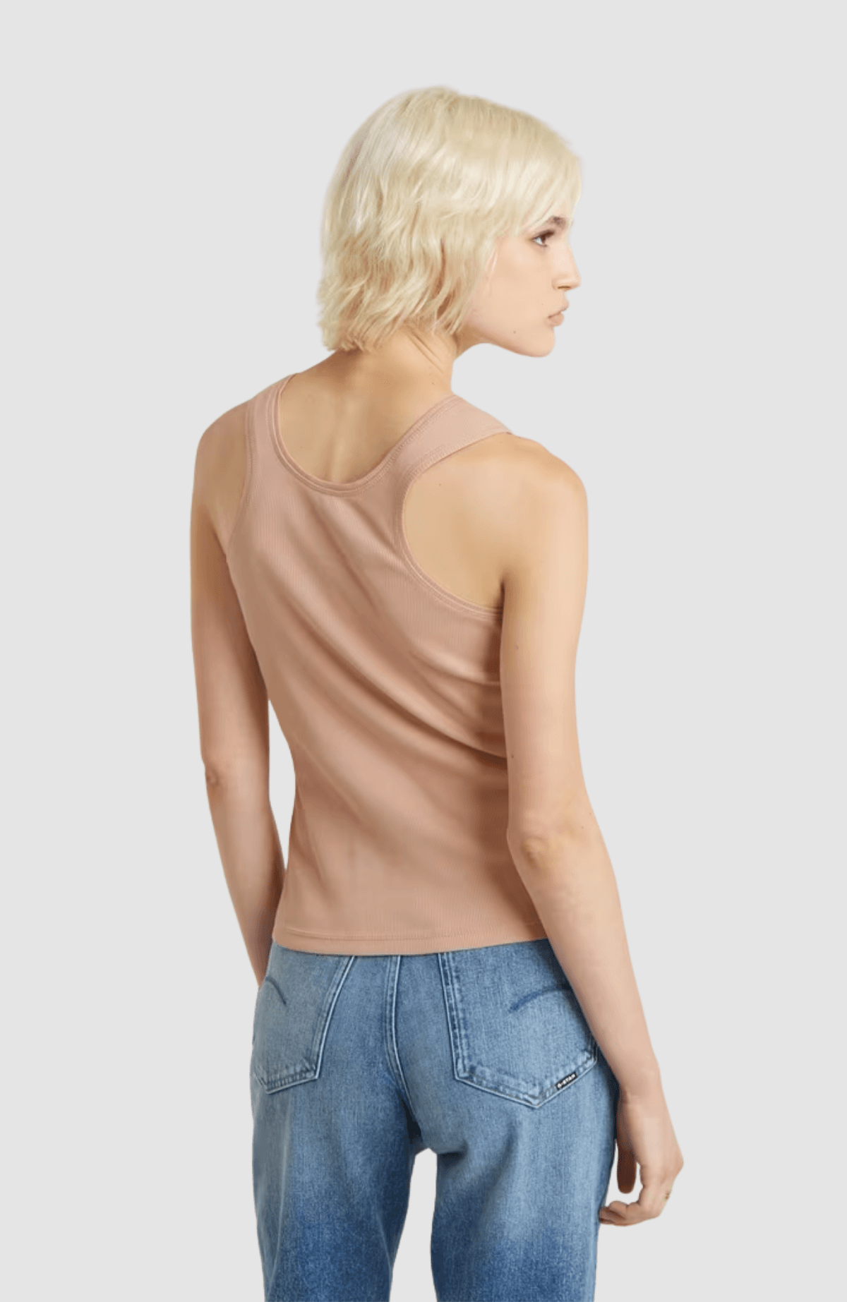 Racerback ribbed slim tank top wmn