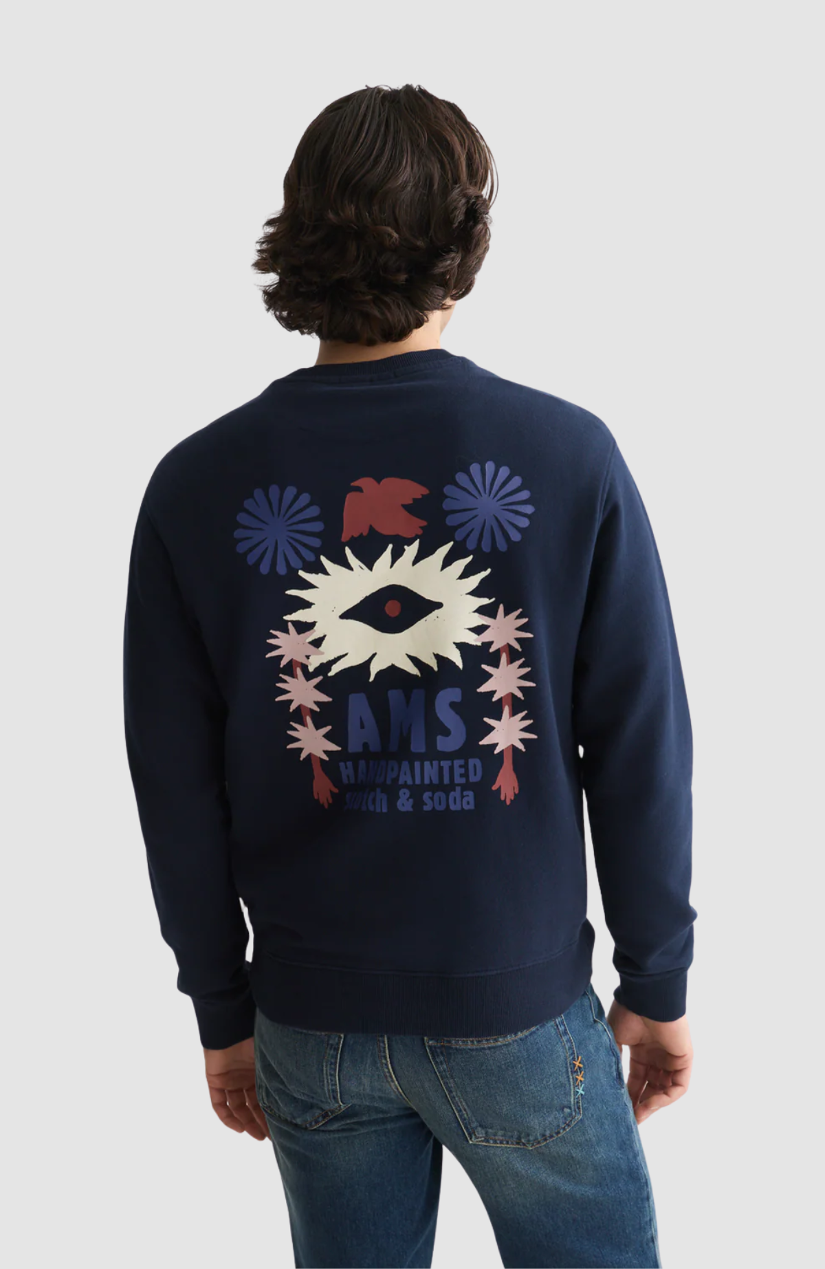 Front And Back Artwork Regular-Fit Sweatshirt