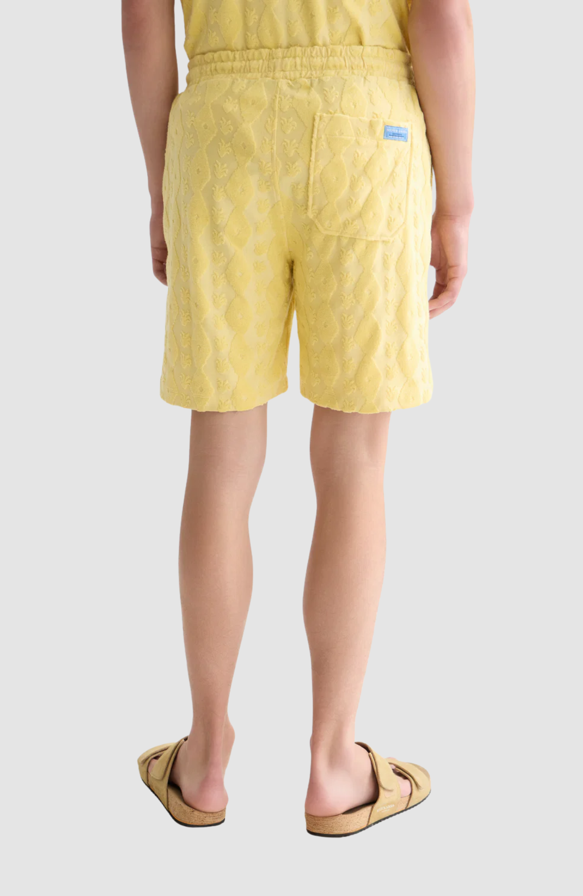 Fave terry jacquard relaxed-fit bermuda shorts
