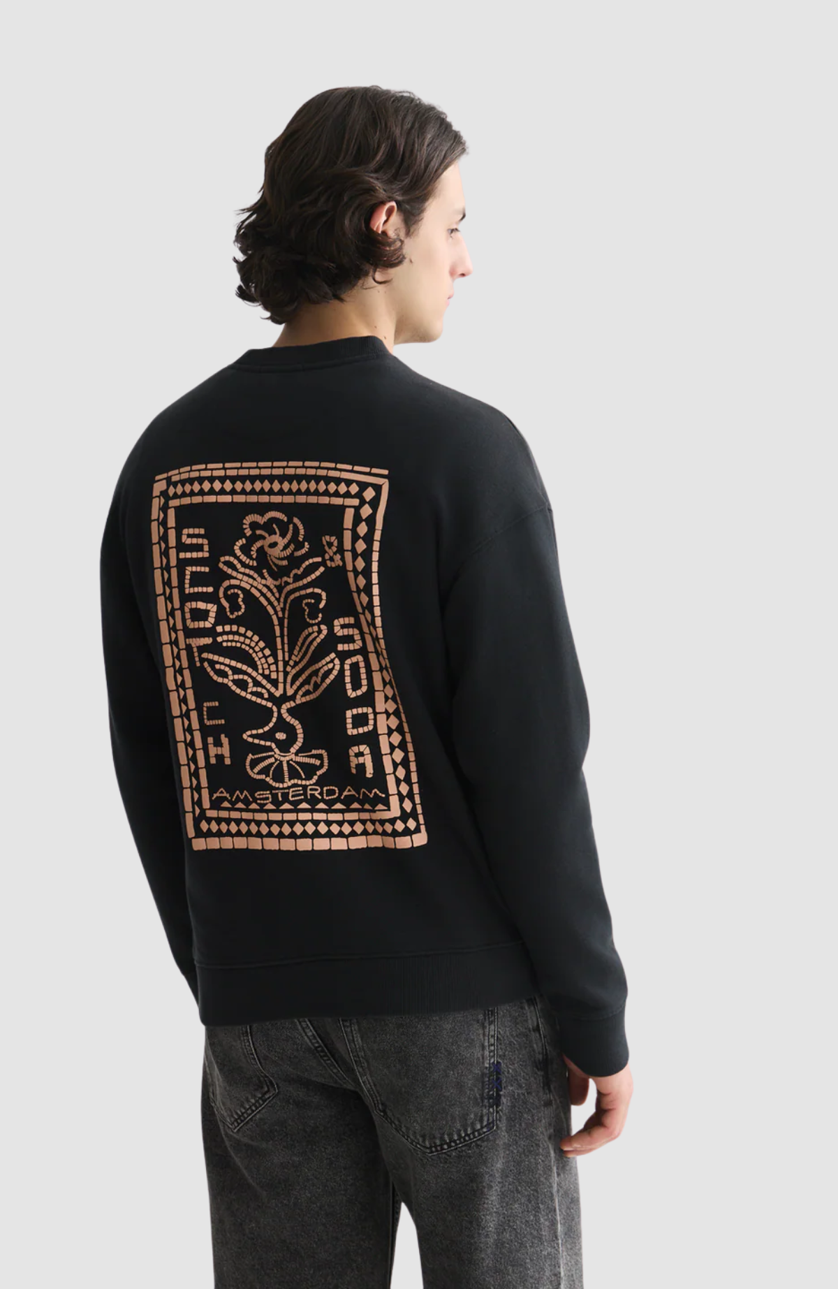 Front And Back Artwork Relaxed-Fit Sweatshirt