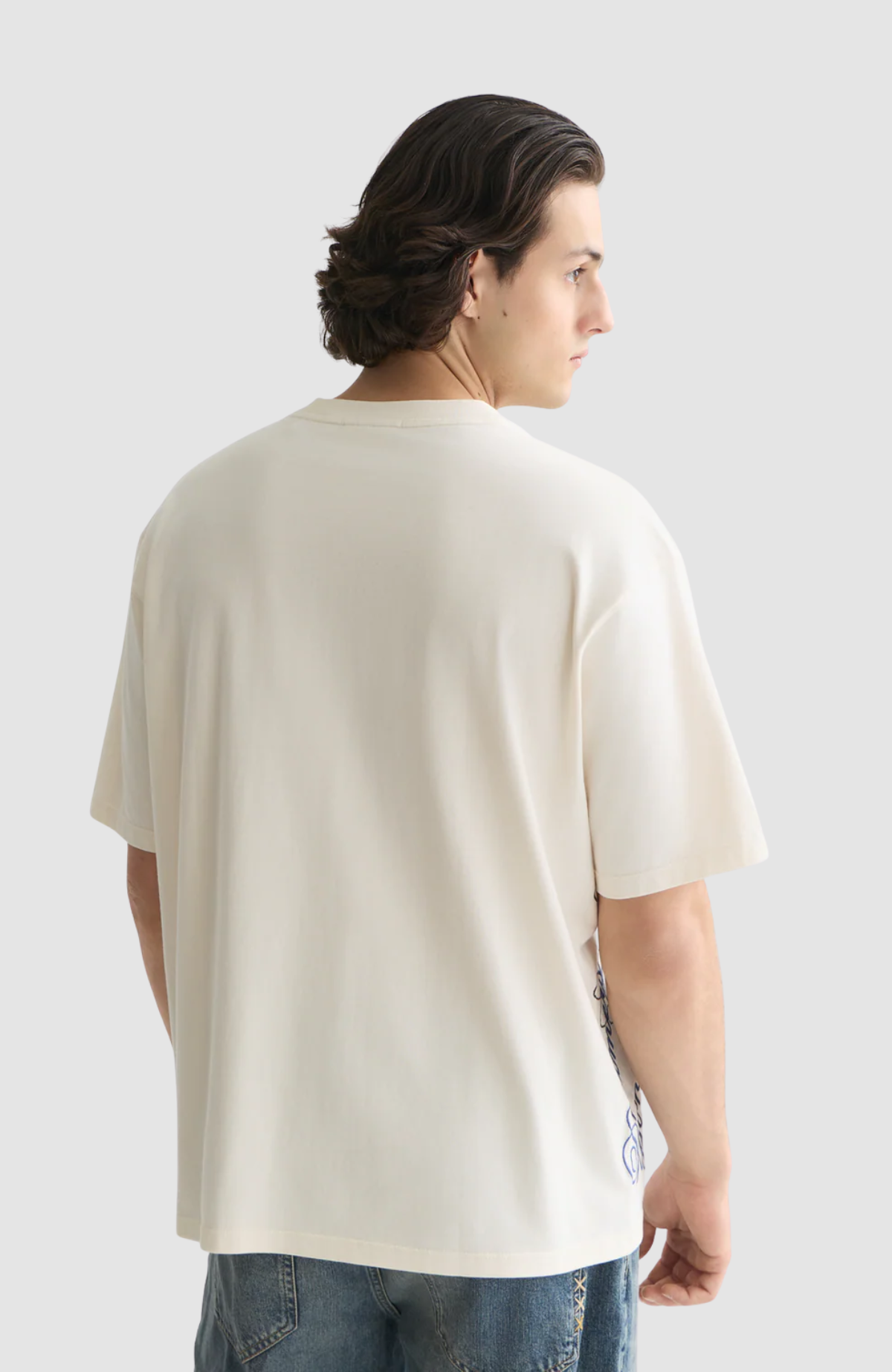 Worked-Out Artwork Loose-Fit T-Shirt