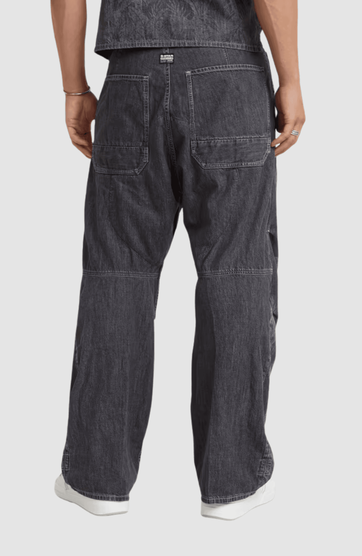 Pleated Denim Pant