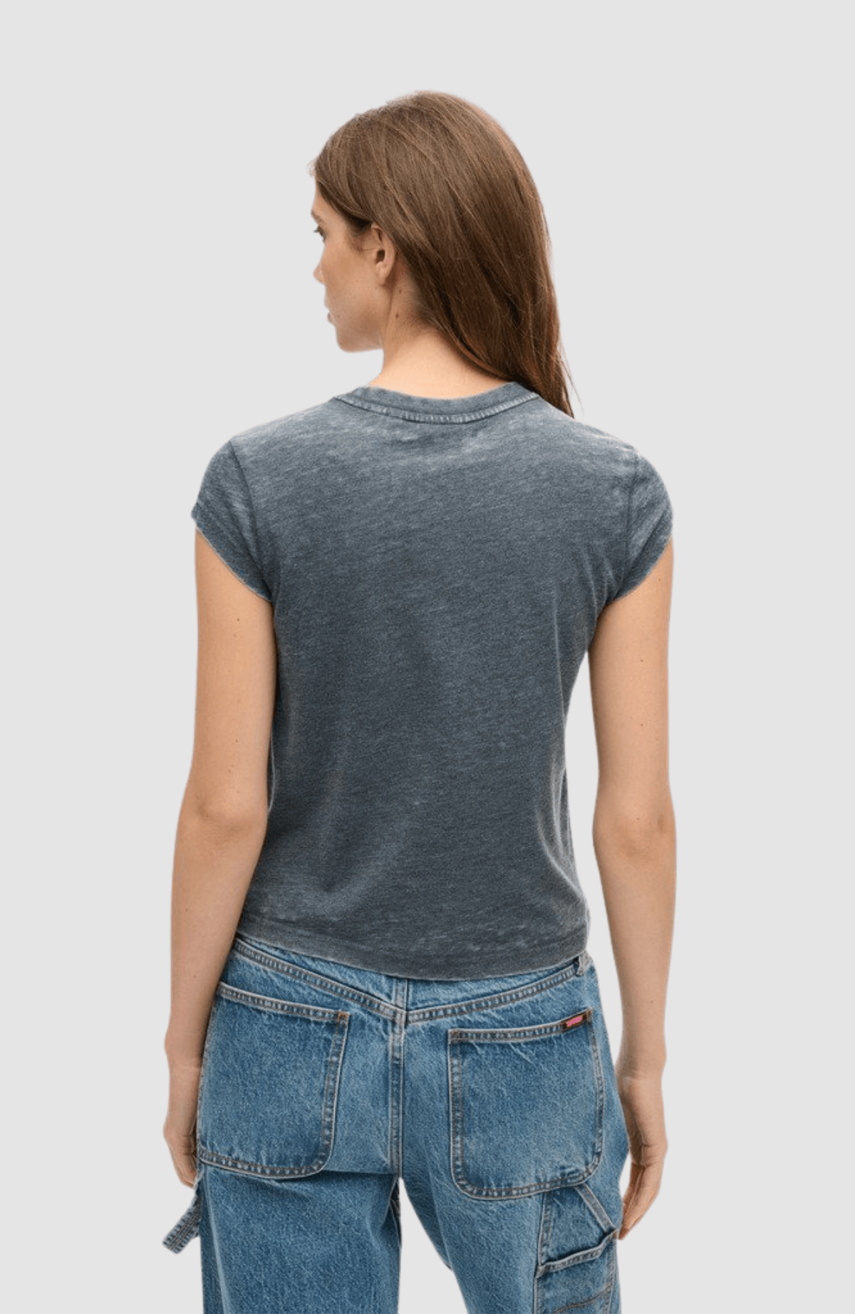 Varsity Burnout Cap Slv Tee