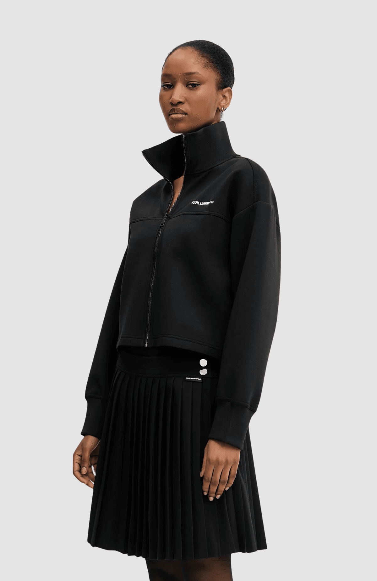 Elongated Logo Zip Up