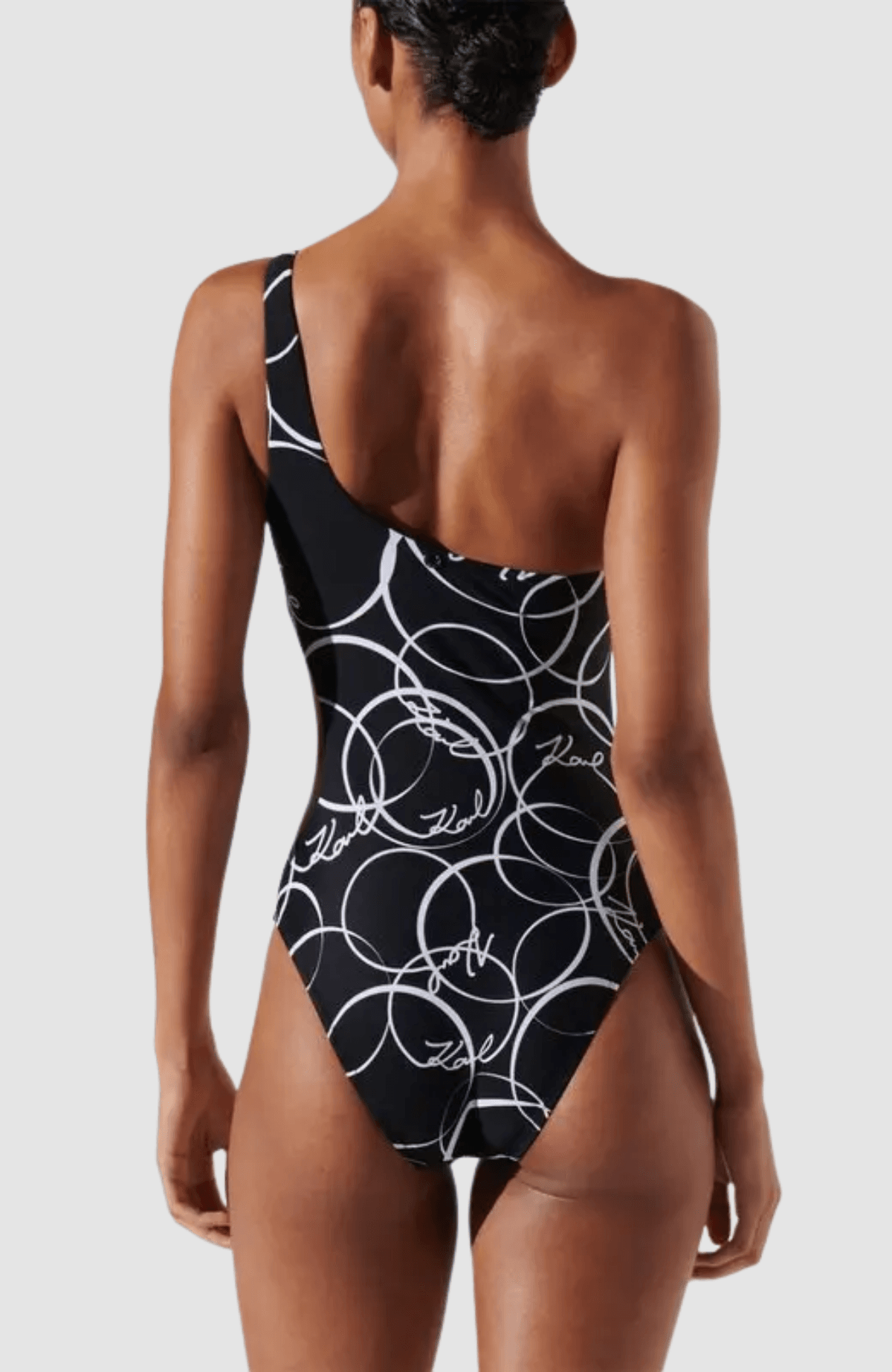 Karl Circle Cut-Out Swimsuit
