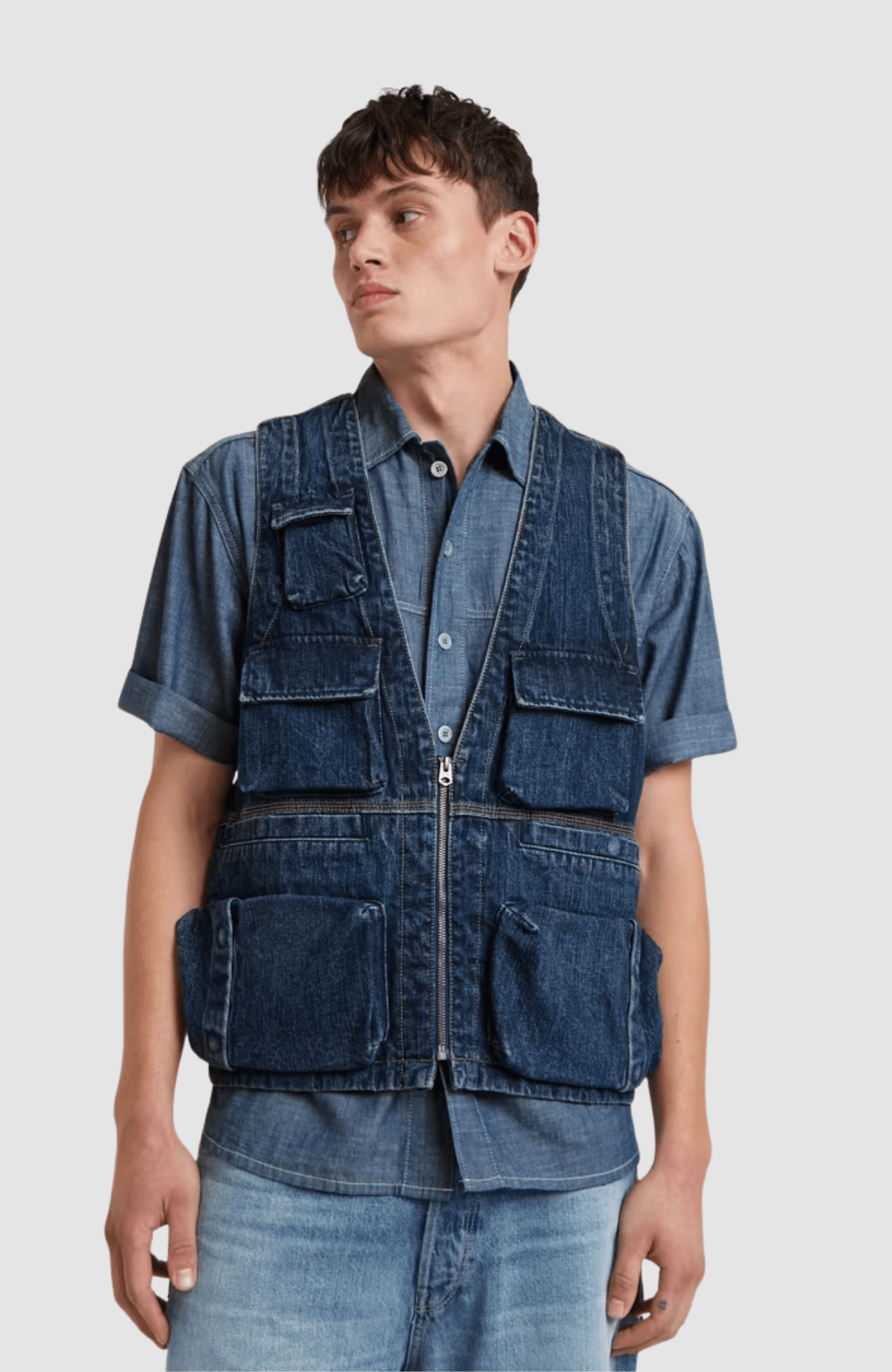 Denim vest