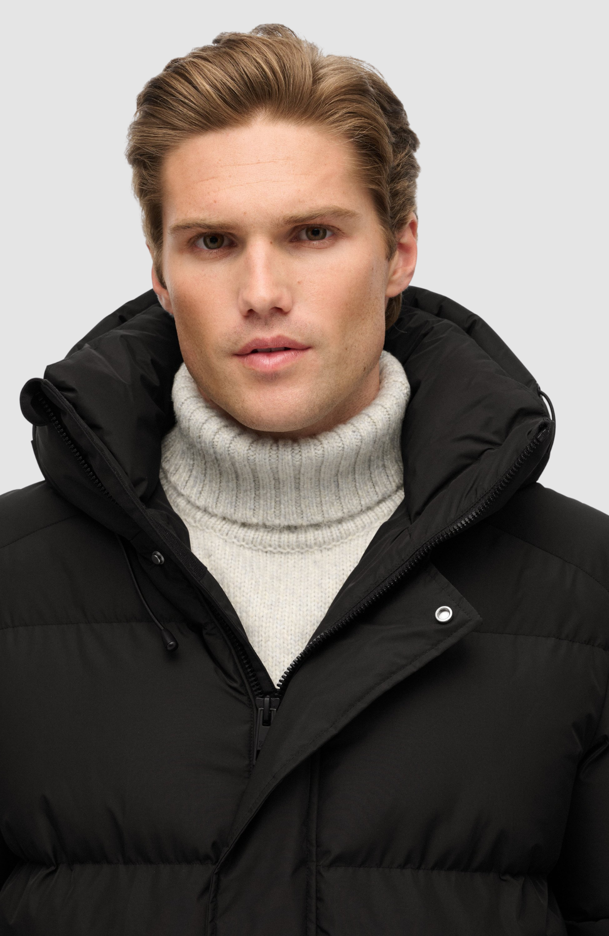 Hooded 5 Baffle Sports Puffer