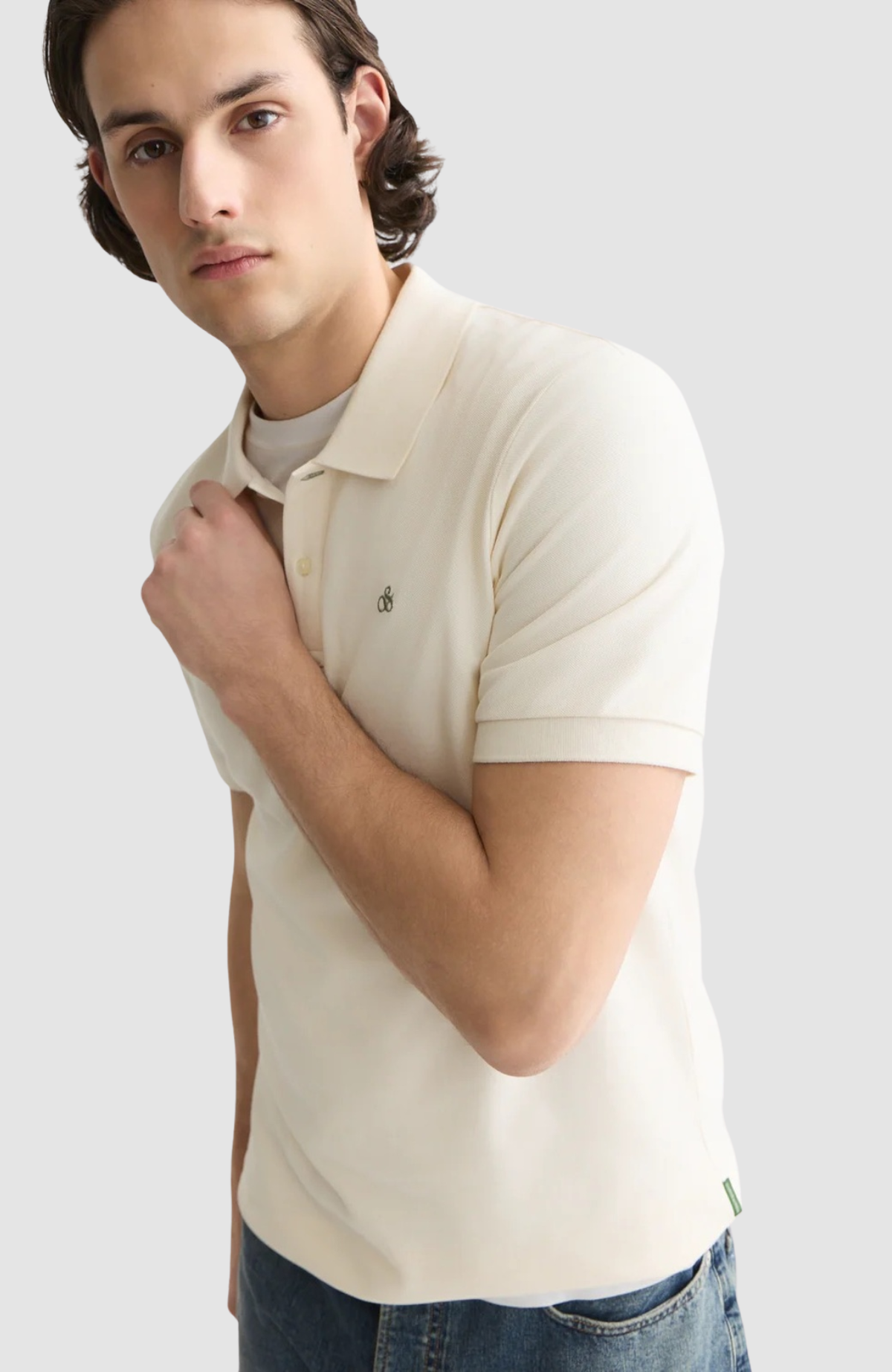 Seasonal Core Pique Chest Logo Regular-Fit Polo