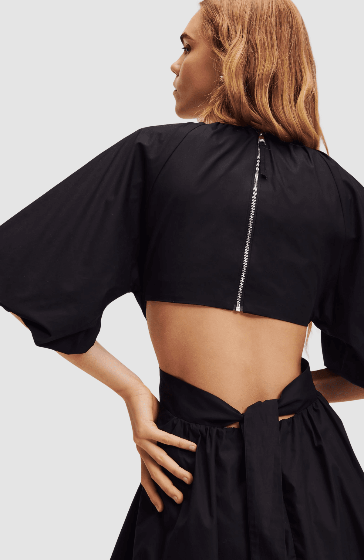 A-Line Puff Sleeve Dress