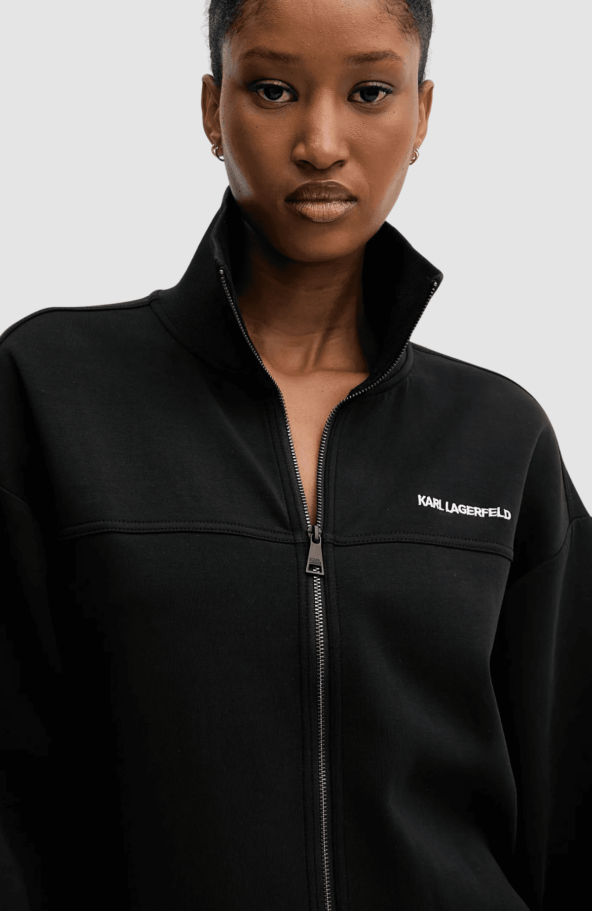 Elongated Logo Zip Up