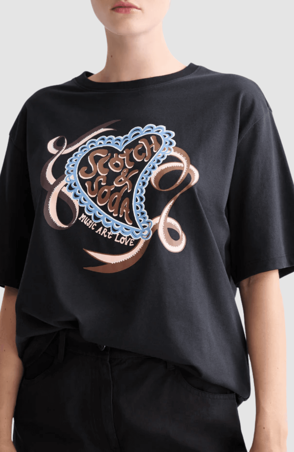 Artwork loose fit T-shirt