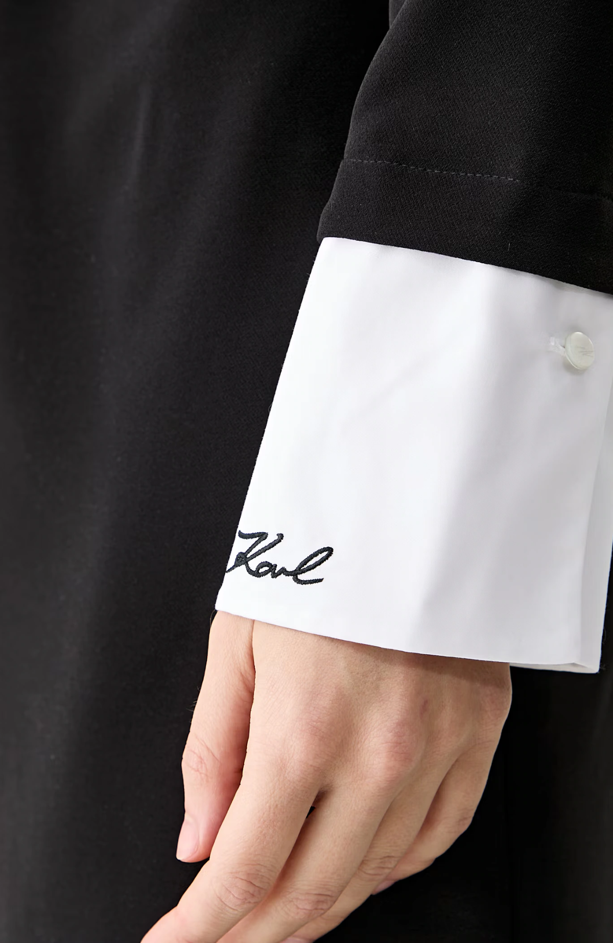 Contrast Collar Dress