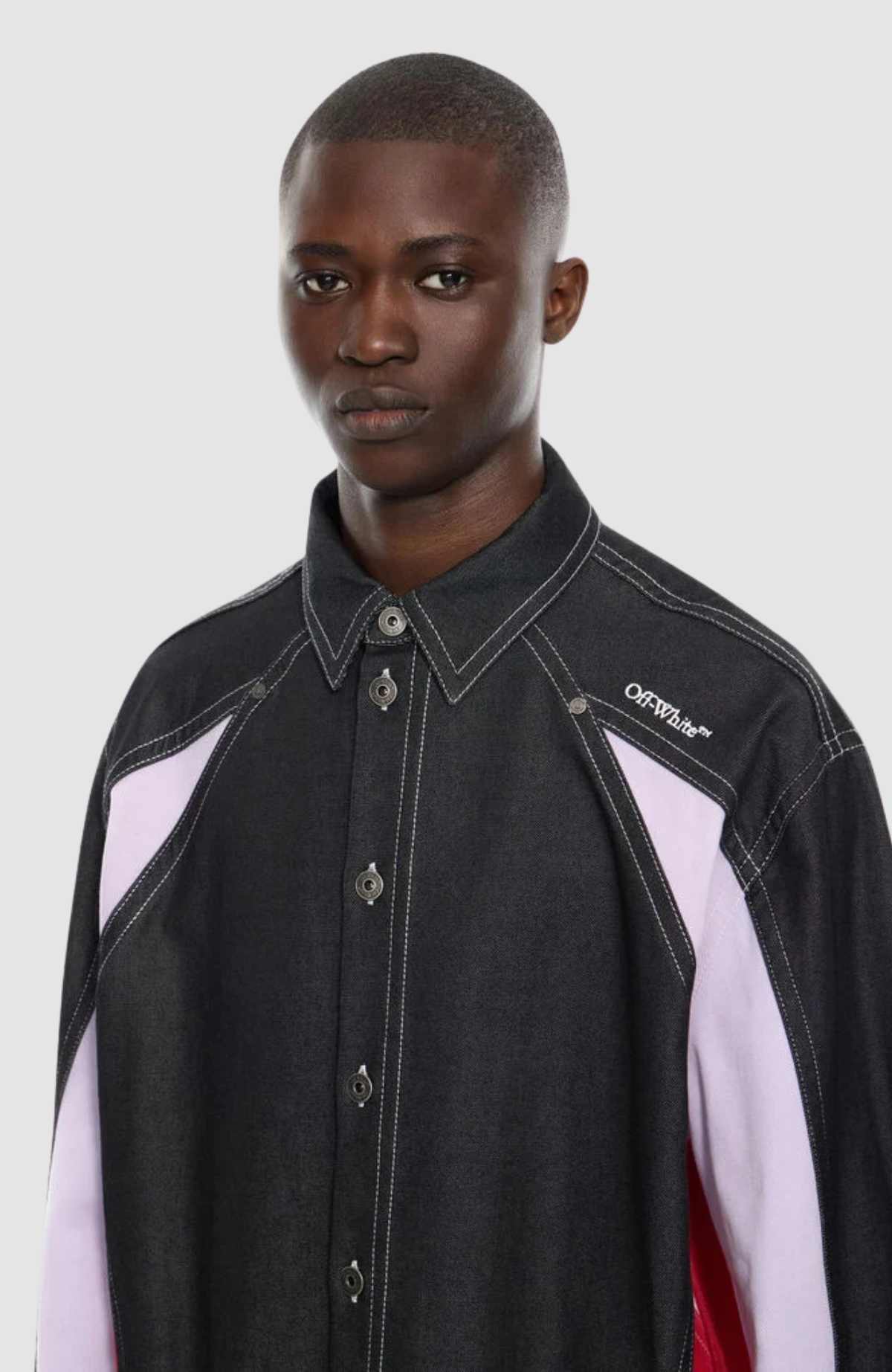 Col Block Den Mil Overshirt