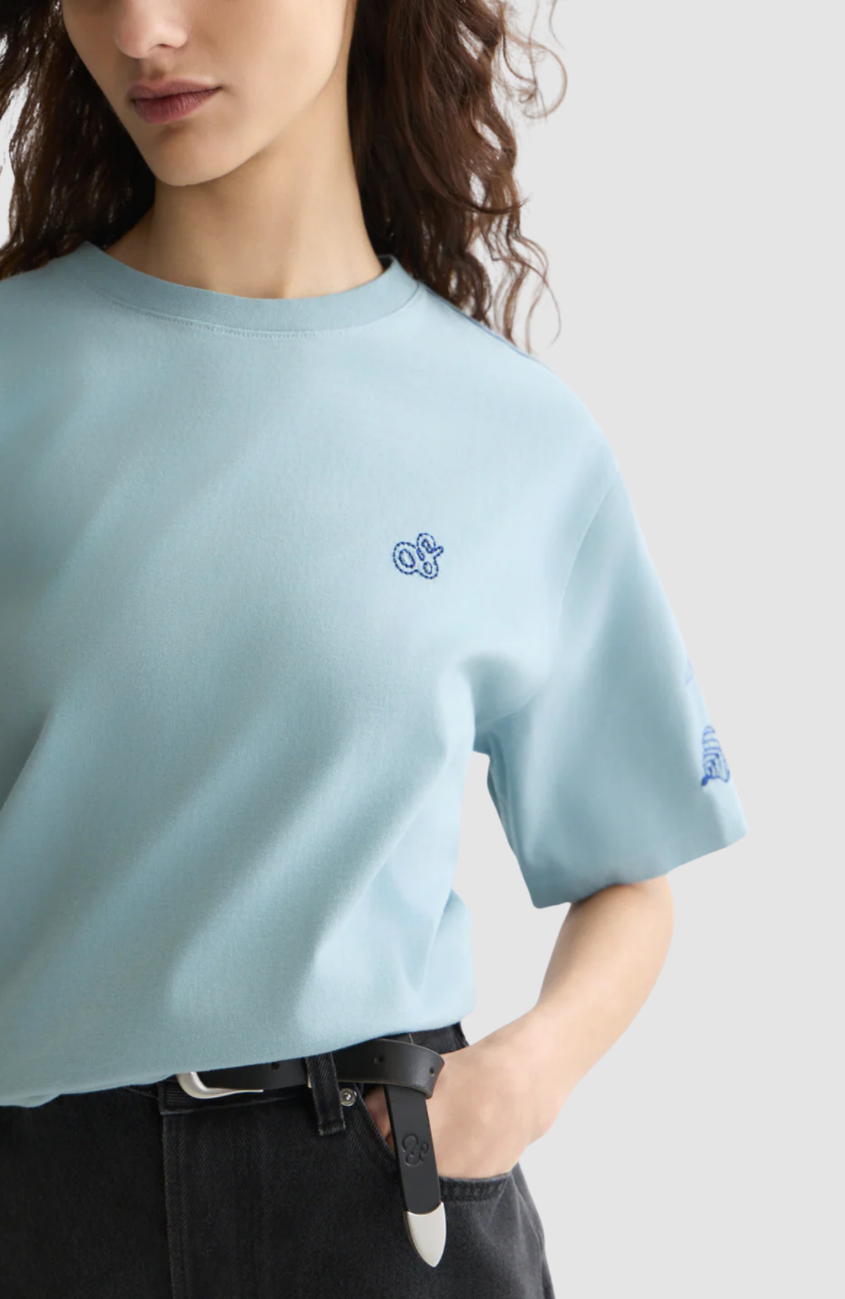 Embroidered loose-fit T-shirt