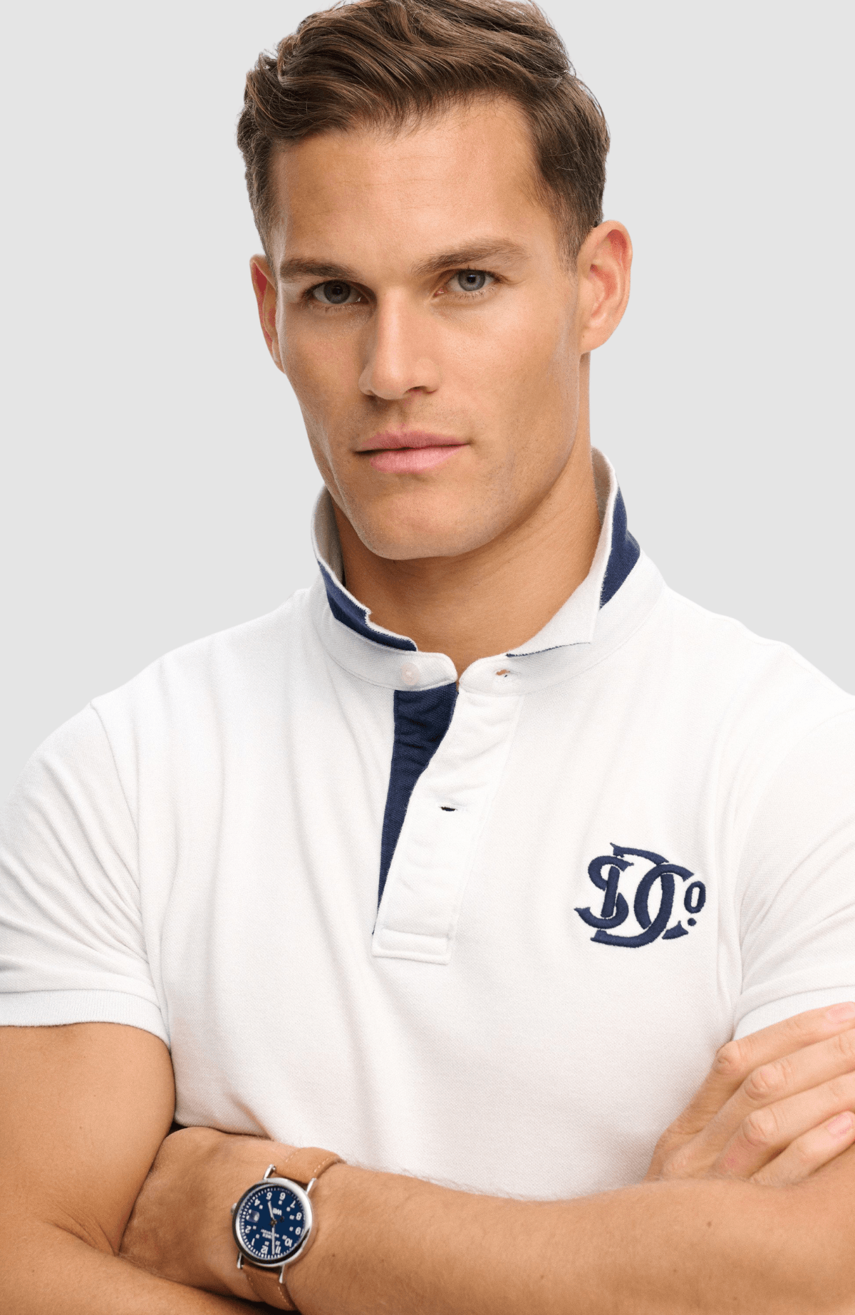 Pique Monogram Polo