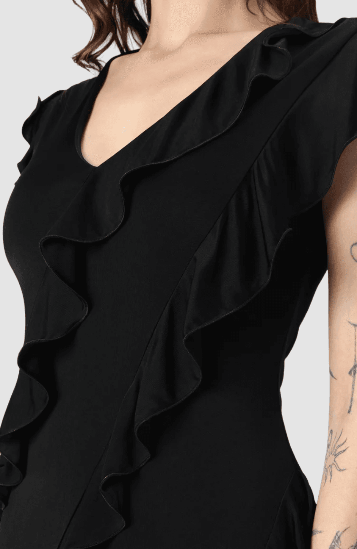 Ruffle Jersey Dress