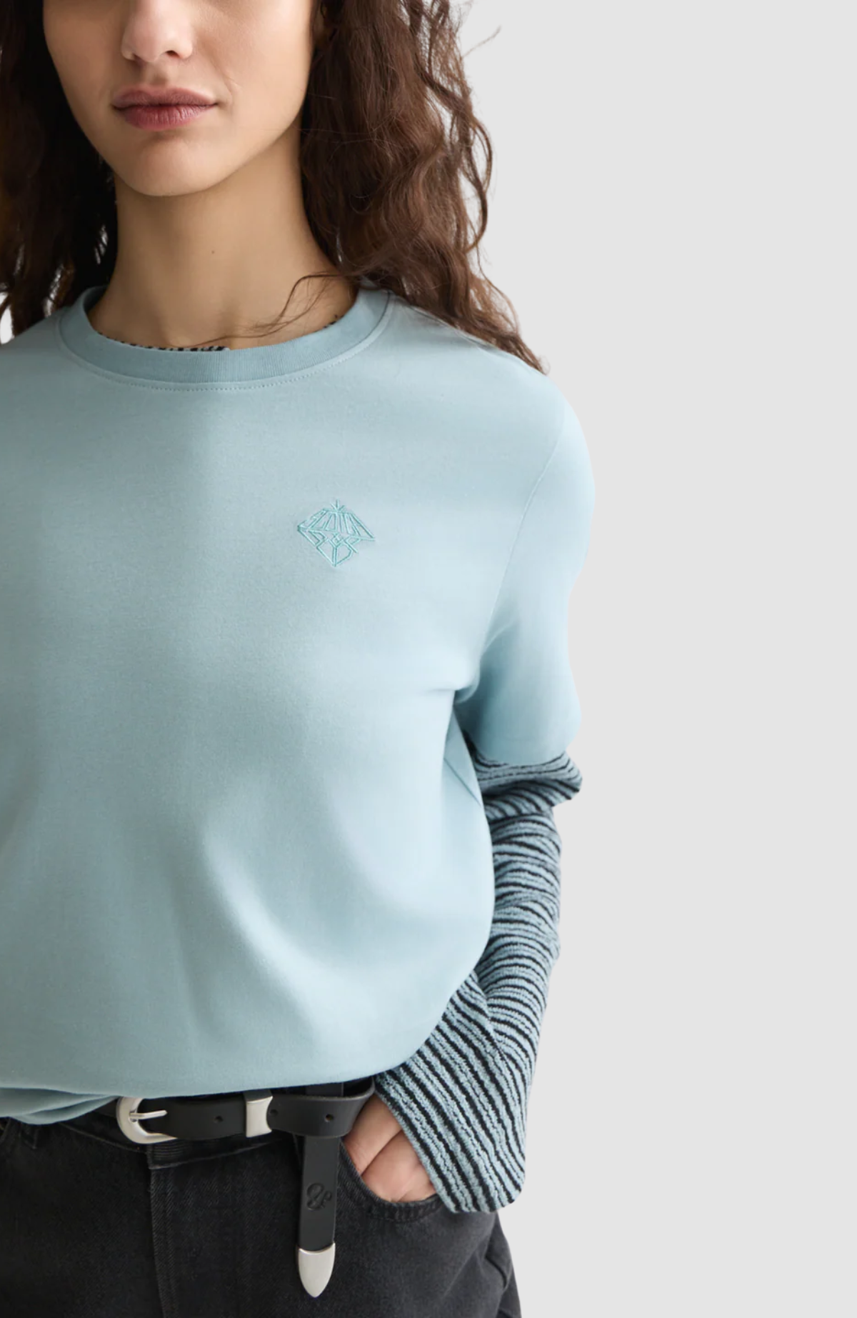 Embroidered logo regular-fit T-shirt