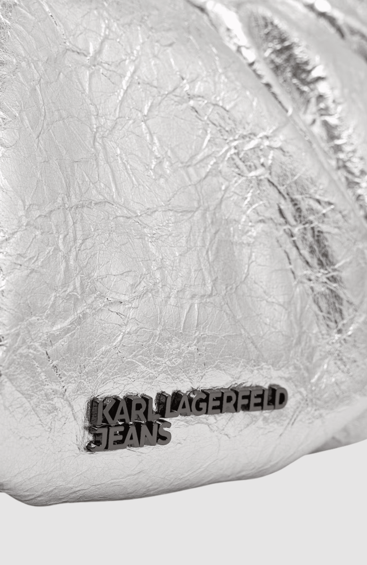 KLJ Gathered Shldr Bag Silver