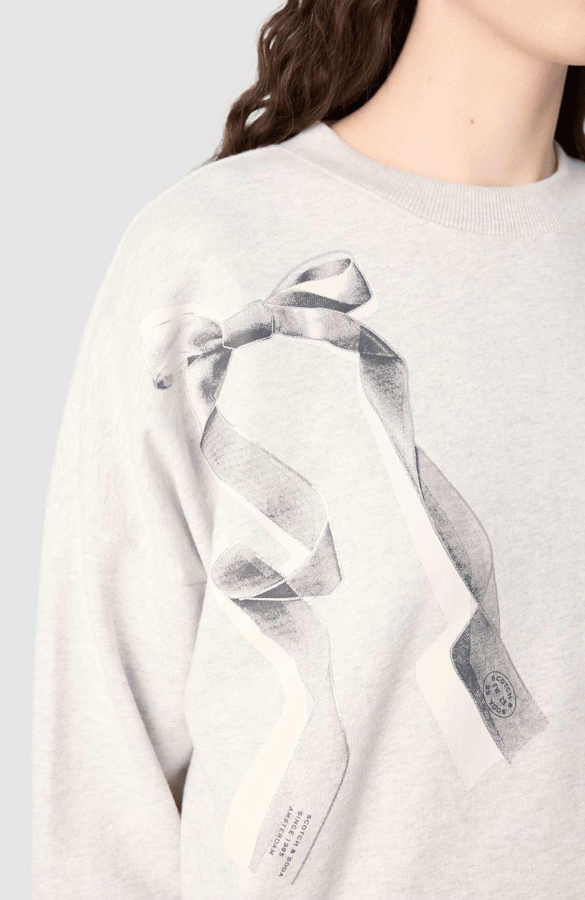 Chest artwork relaxed sweatshirt