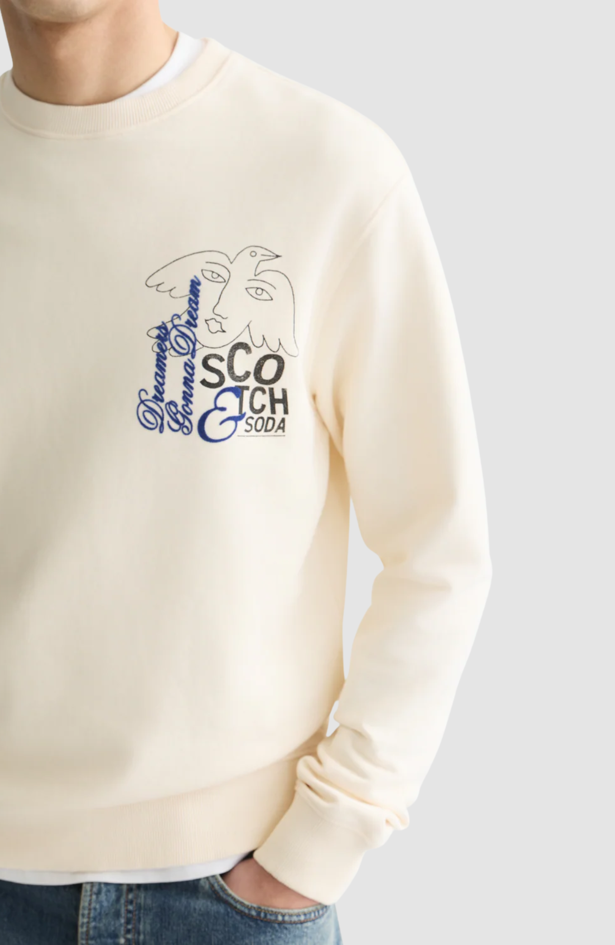 Front And Back Artwork Regular-Fit Sweatshirt