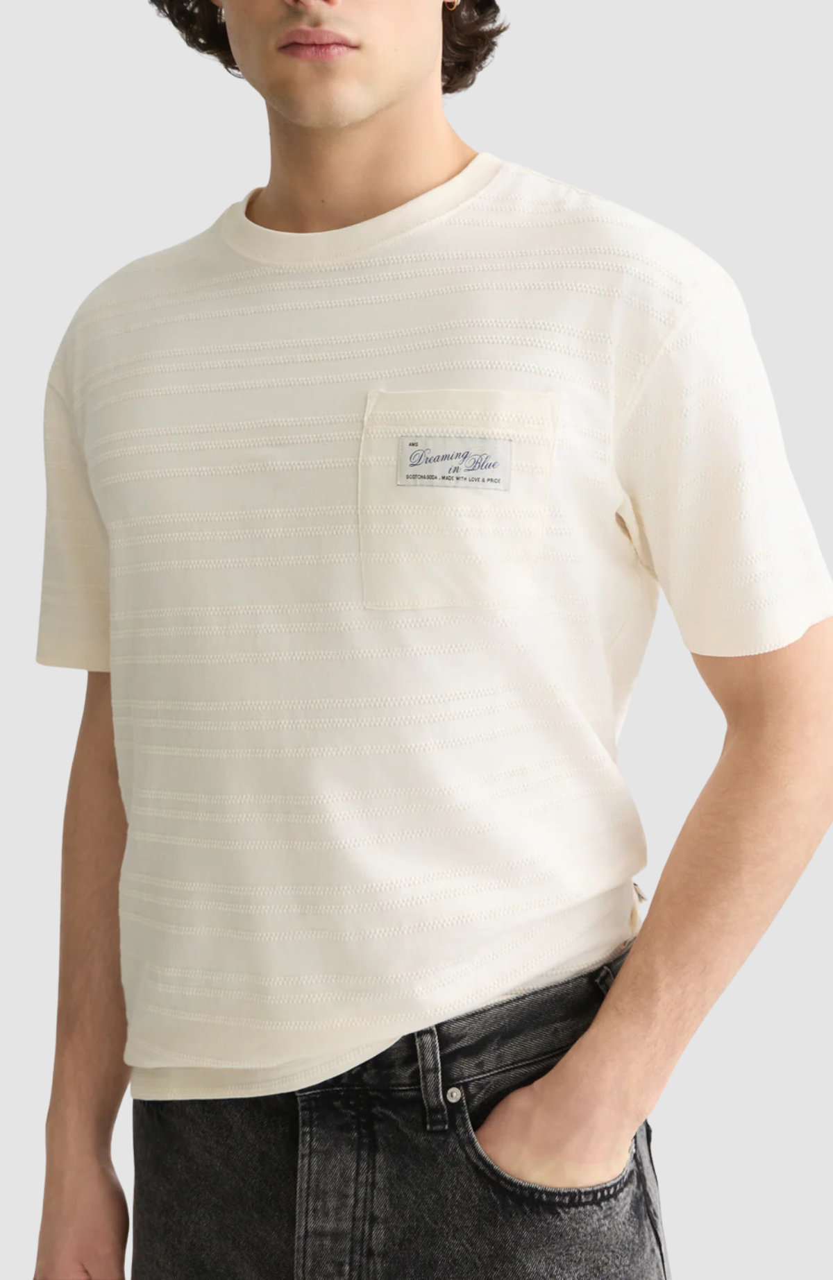 Textured Jacquard Relaxed-Fit T-Shirt