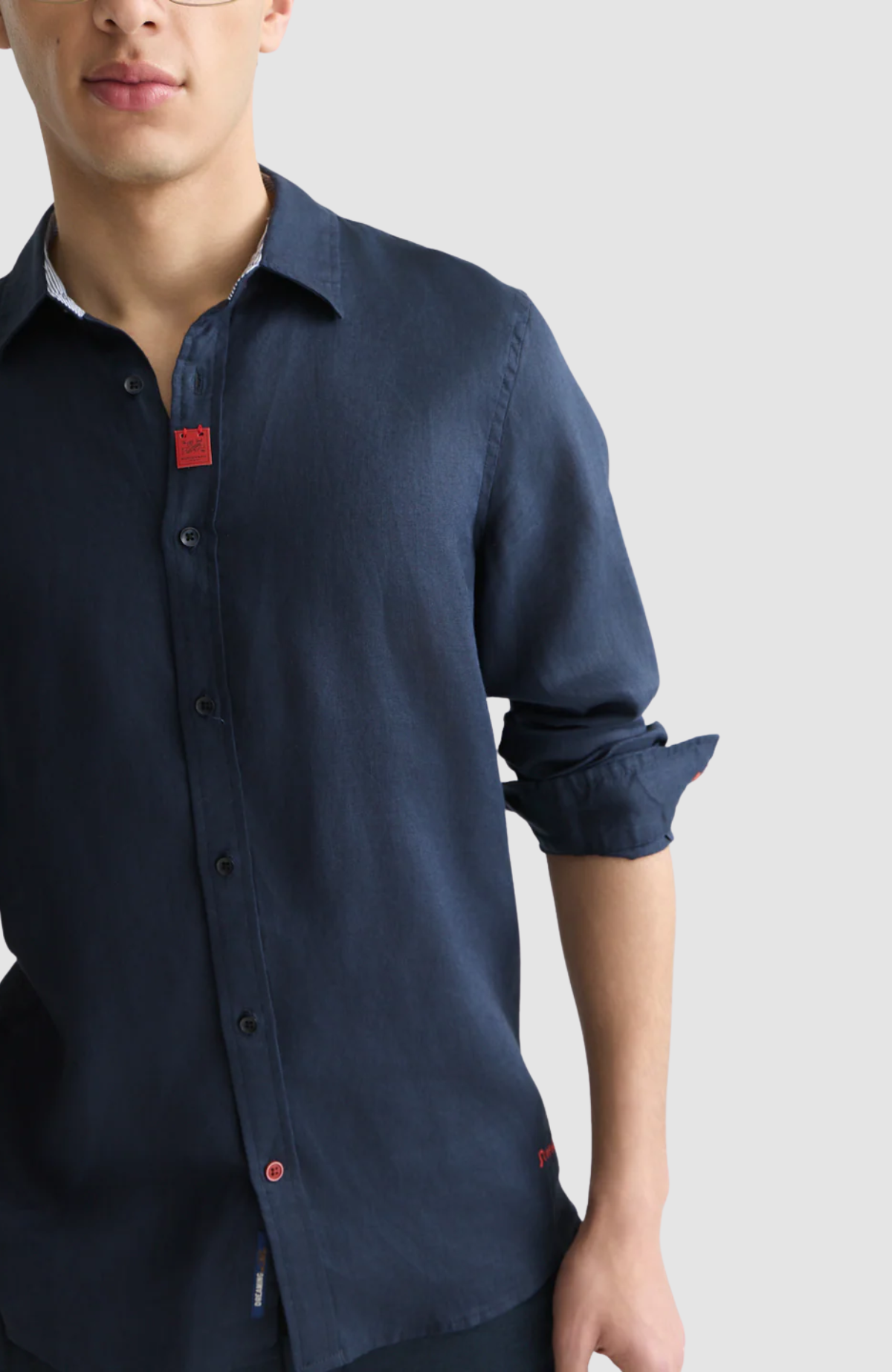 Solid Linen Regular-Fit Shirt