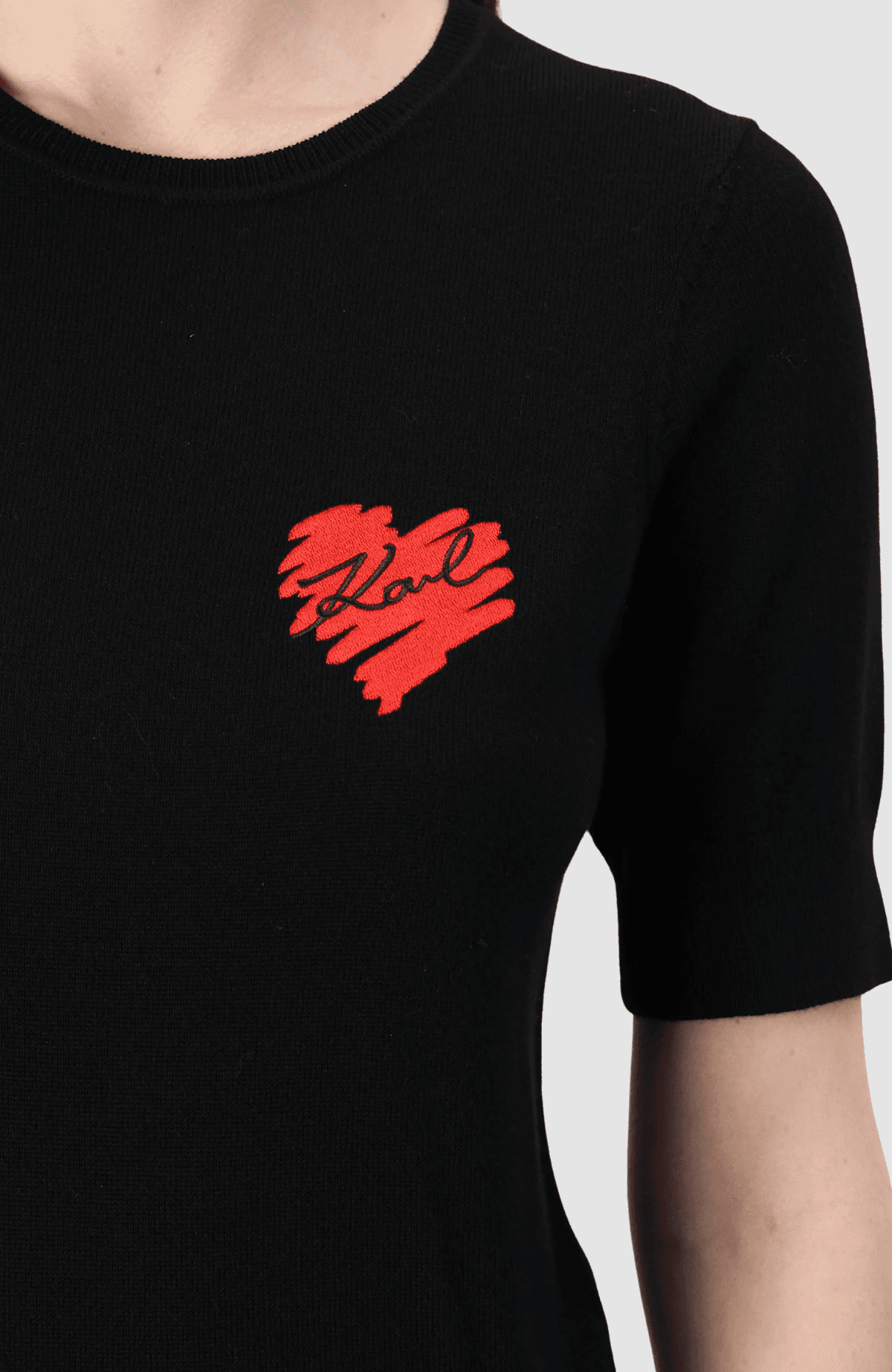 Hearts Sslv Knit Top