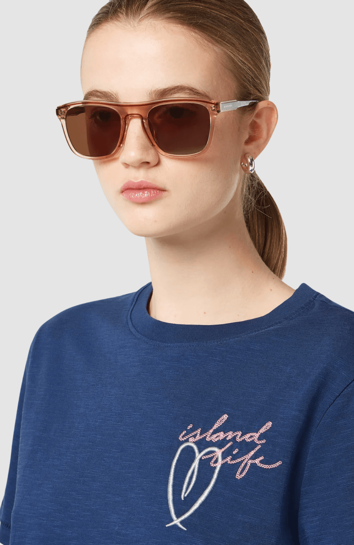 Embroidered artwork regular fit T-shirt